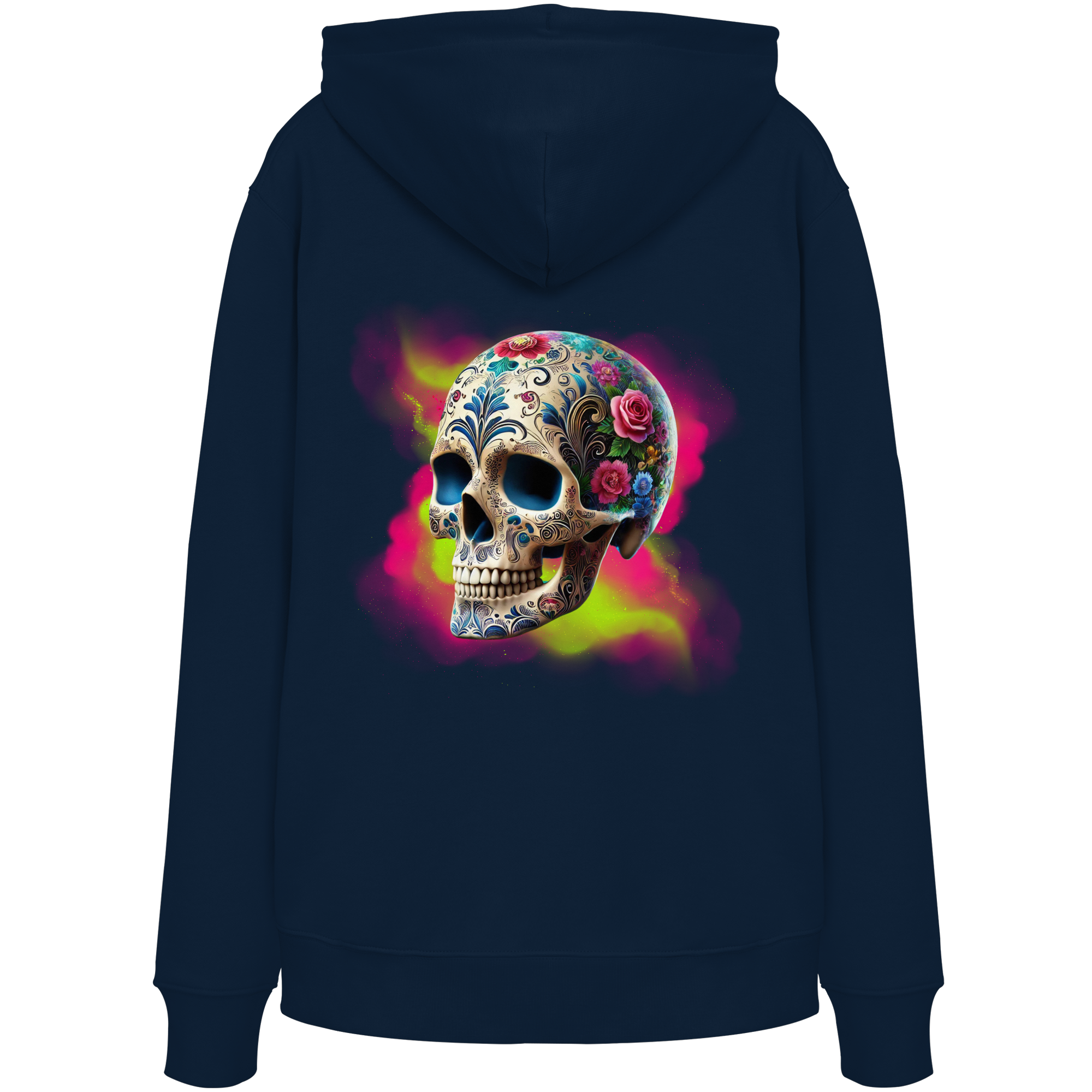 Floral Skull - Organic Hoodie