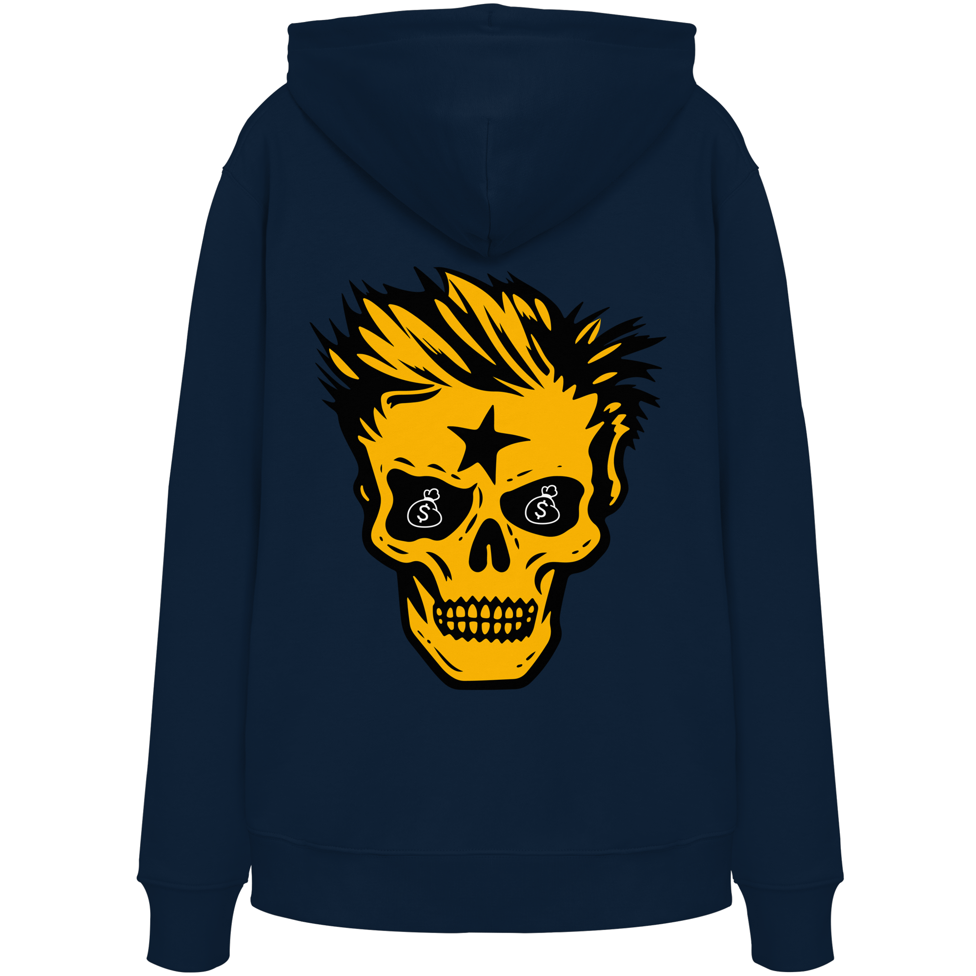 Crâne d'or - Sweat à capuche bio