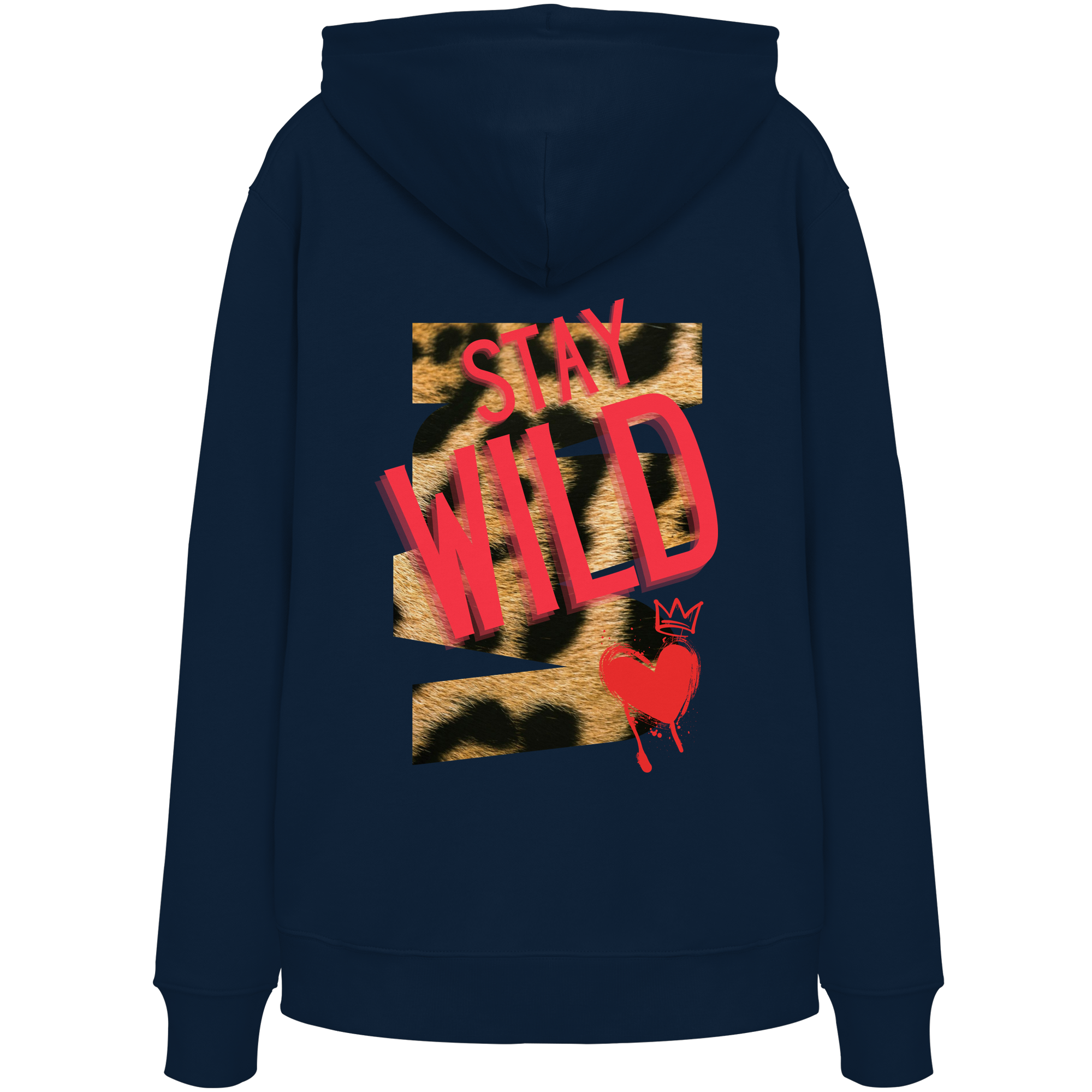 Restez sauvage - Sweat à capuche bio