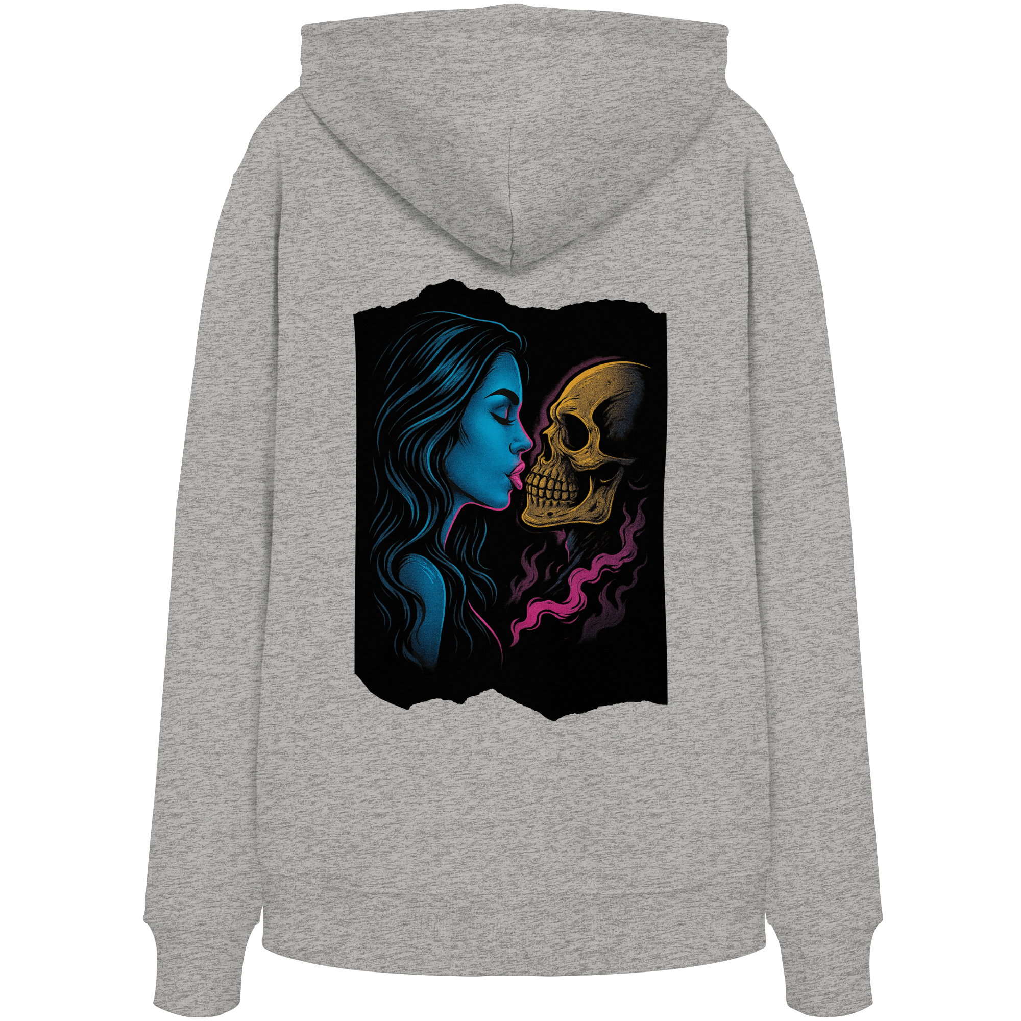 Kissing Skull - Organic Hoodie