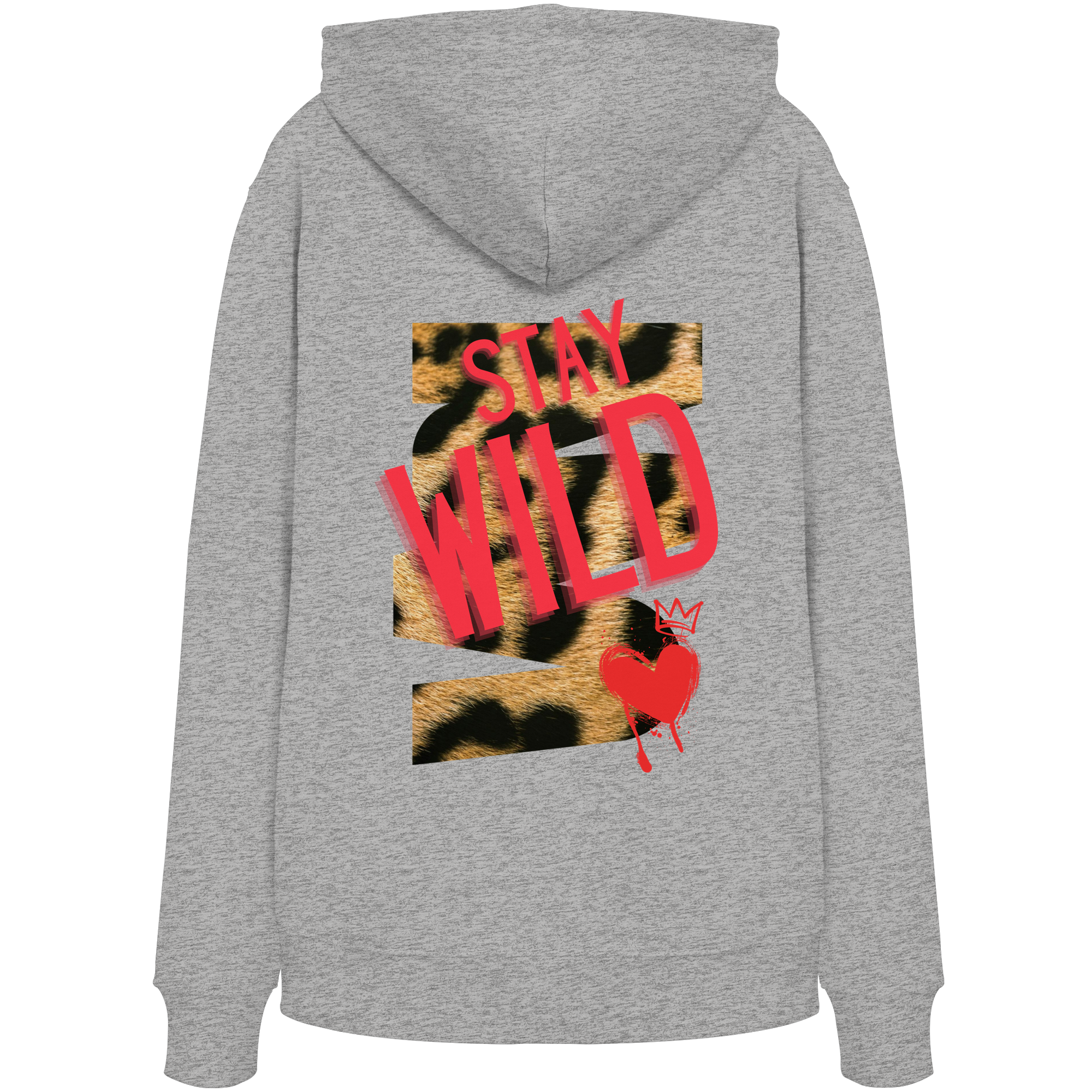 Restez sauvage - Sweat à capuche bio