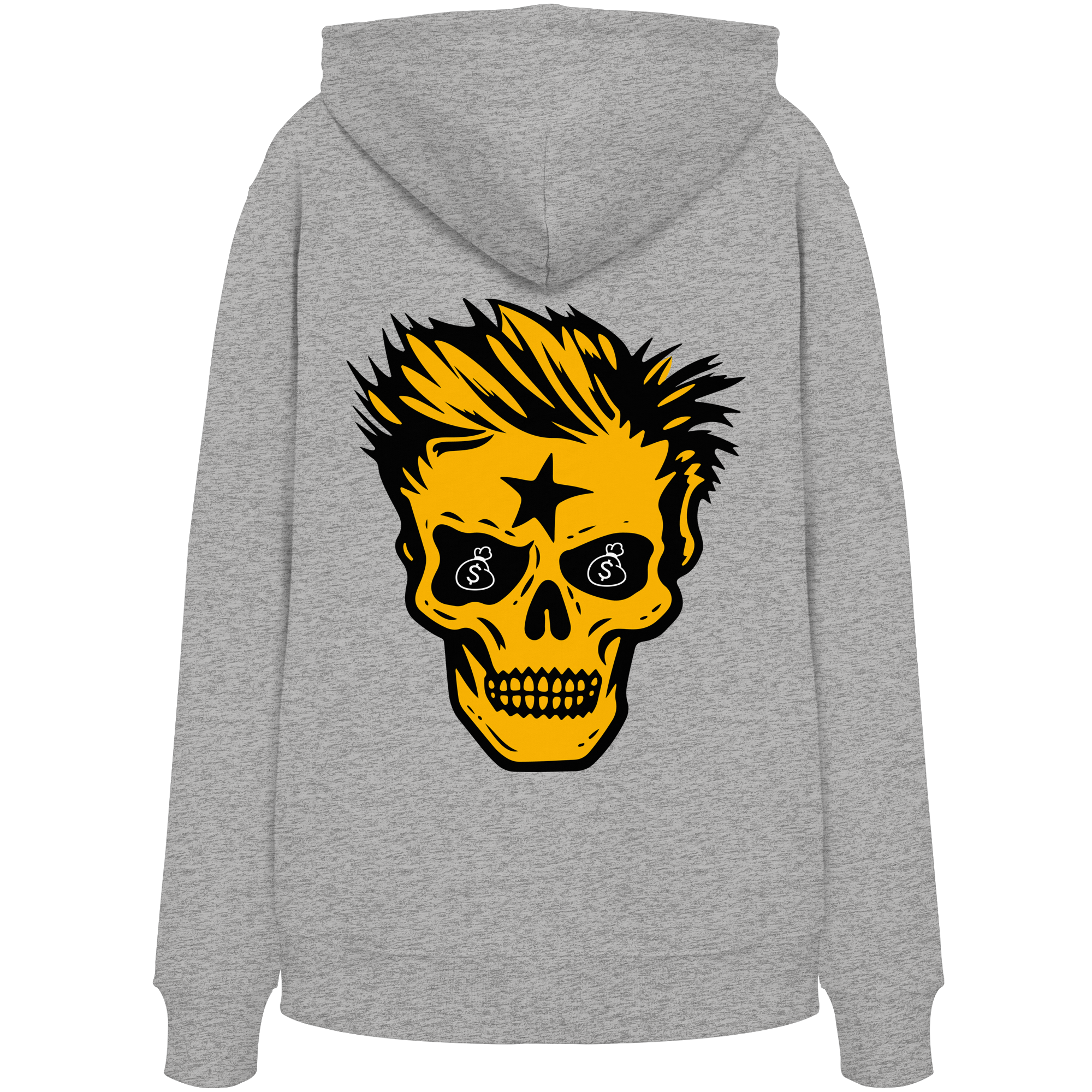 Crâne d'or - Sweat à capuche bio