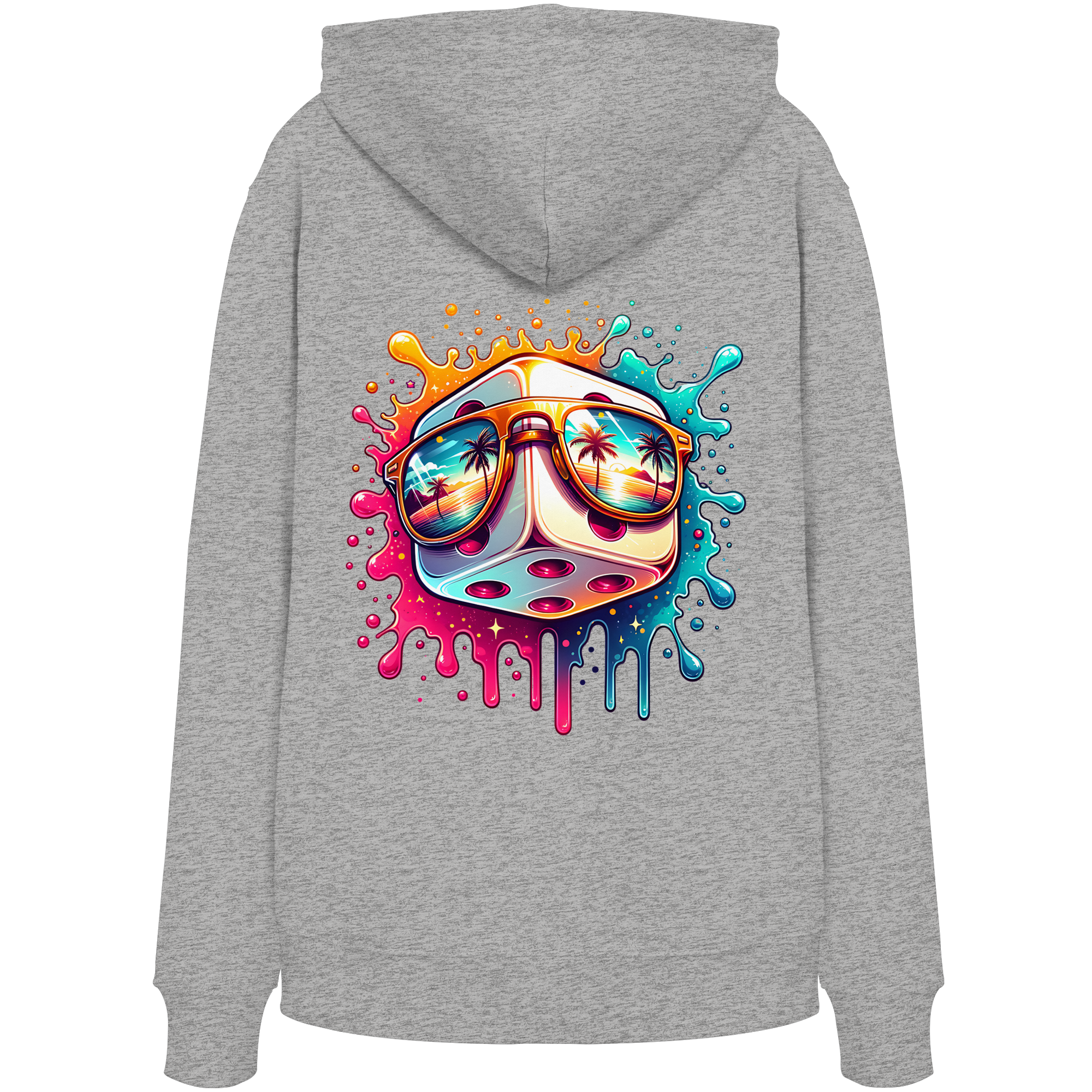 Sunset Vibes Dice - Organic Hoodie