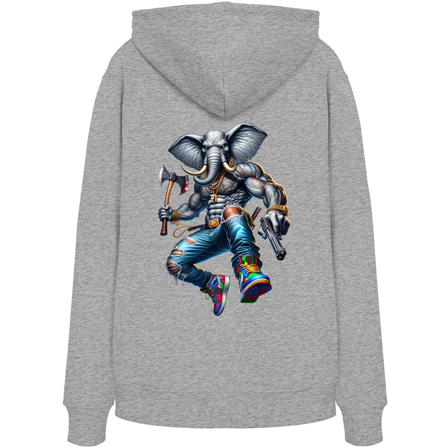 Elephant Warrior - Organic Hoodie