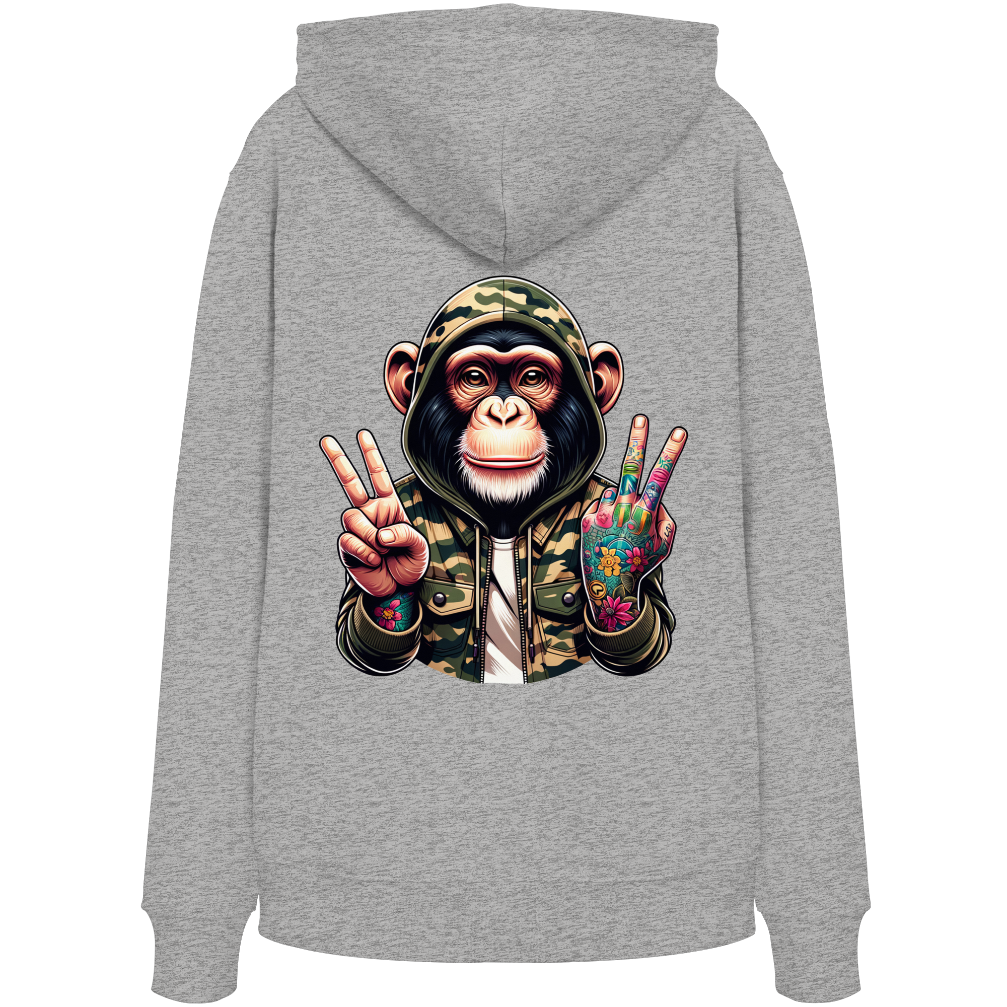 Jungle Ink Monkey - Organic Hoodie