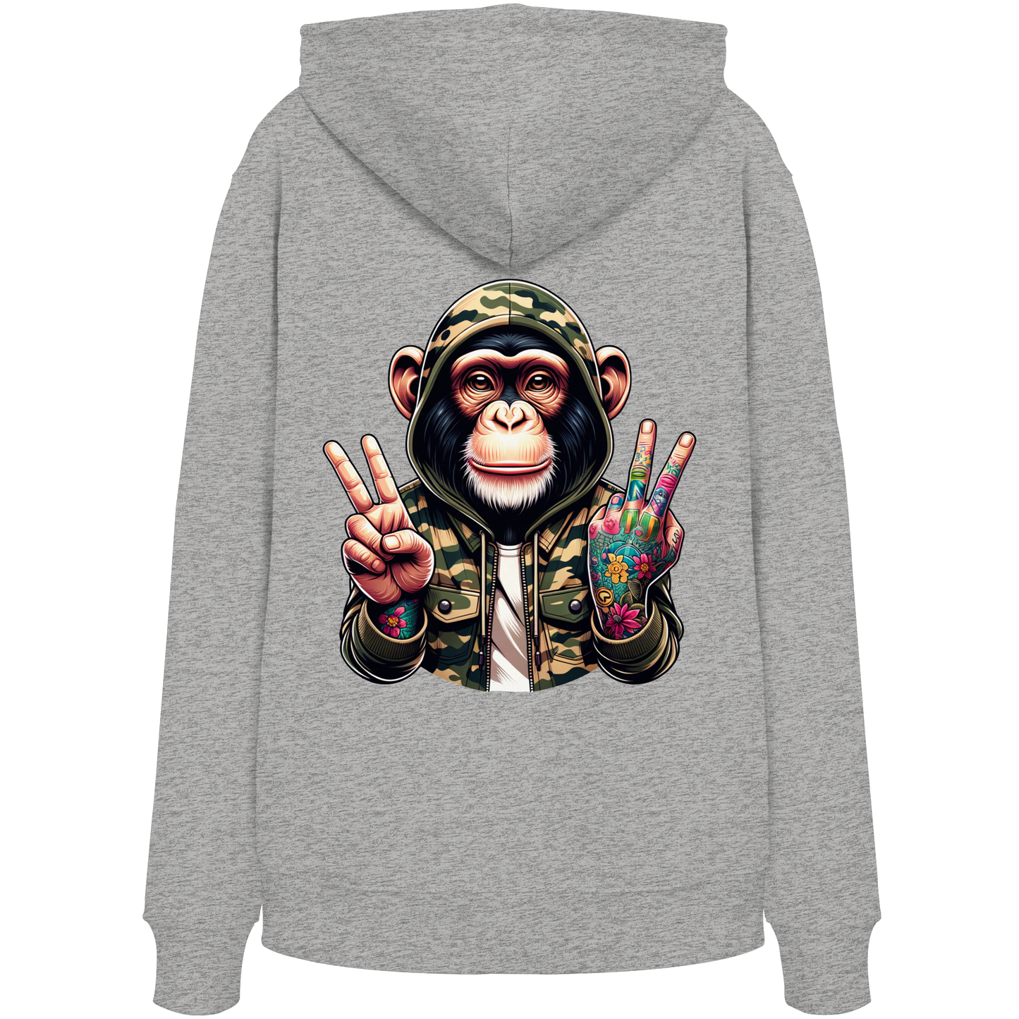 Jungle Ink Monkey - Organic Hoodie