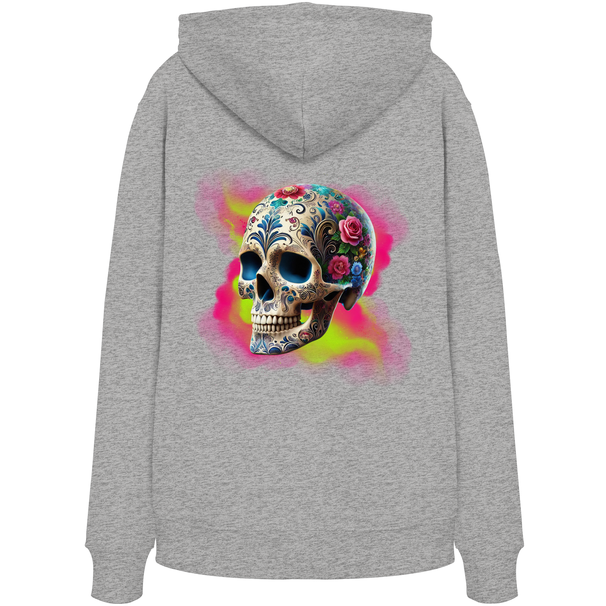 Floral Skull - Organic Hoodie