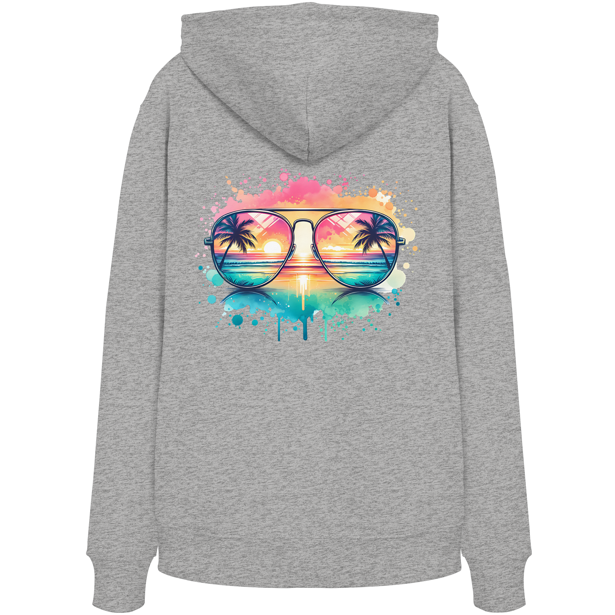 Tropical Sunset Glasses - Organic Hoodie