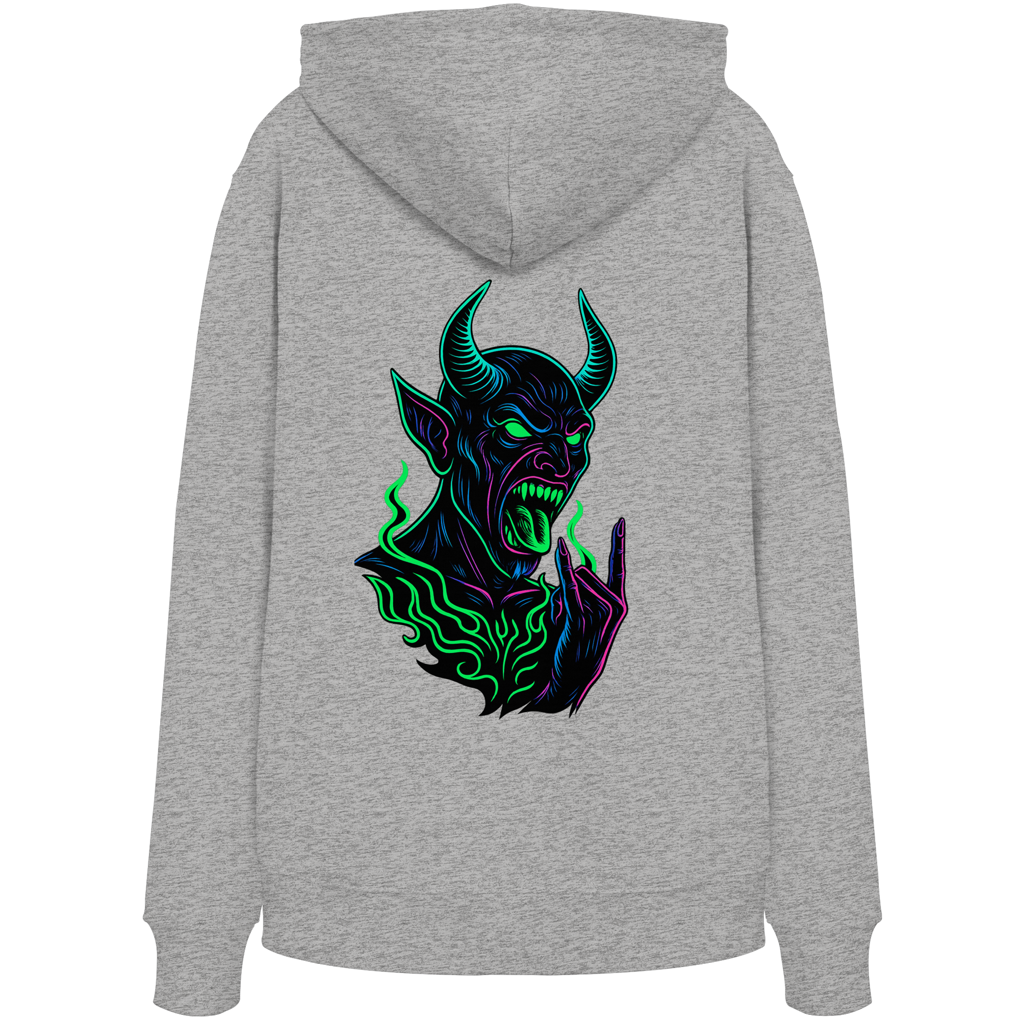 Neon Hellfire - Organic Hoodie