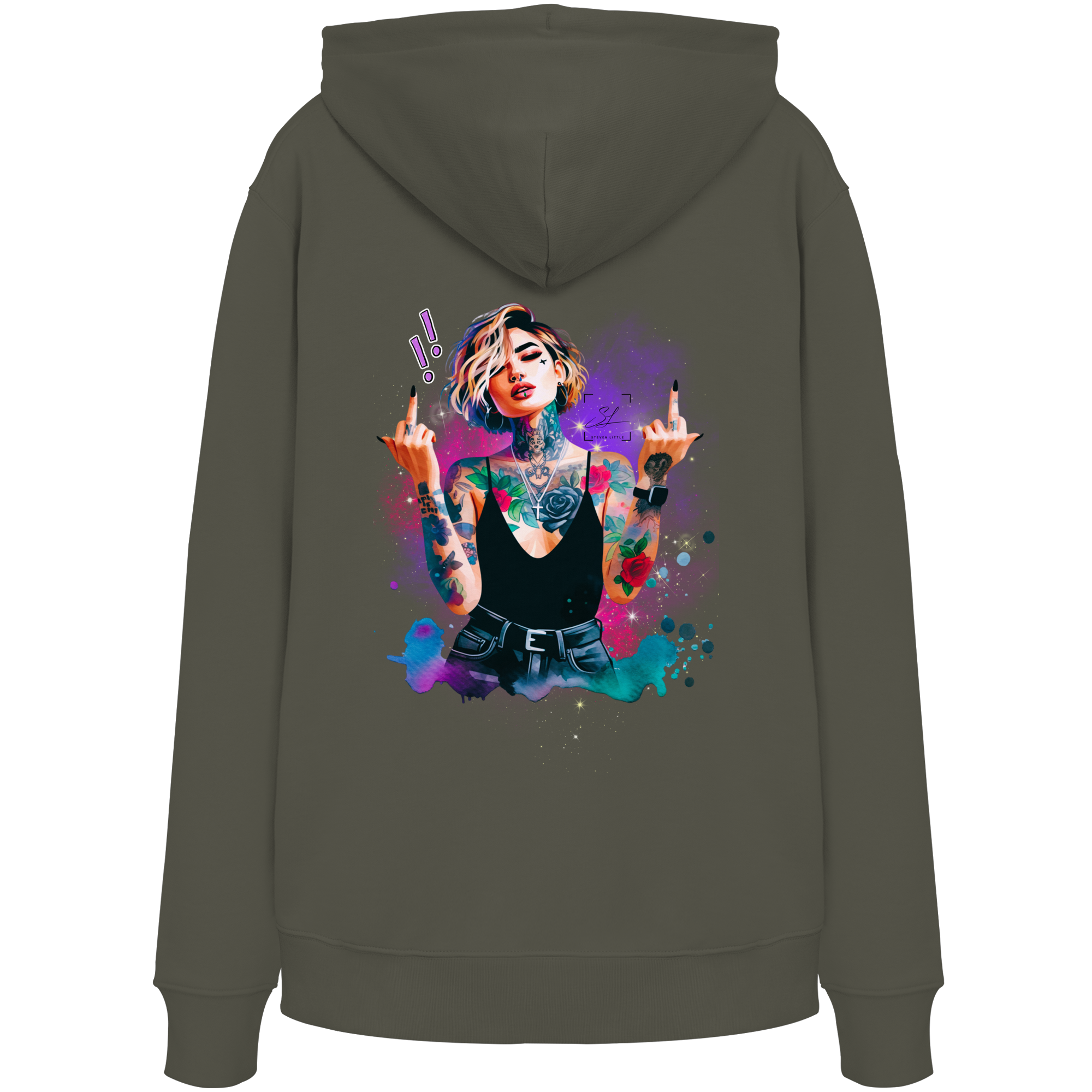 Rebel Rose - Sweat à capuche bio