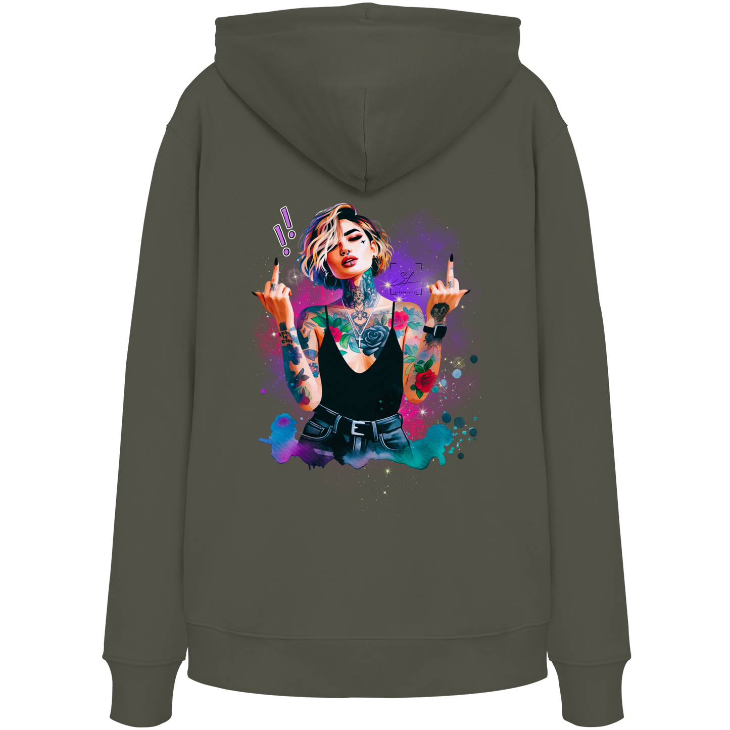 Rebel Rose - Organic Hoodie