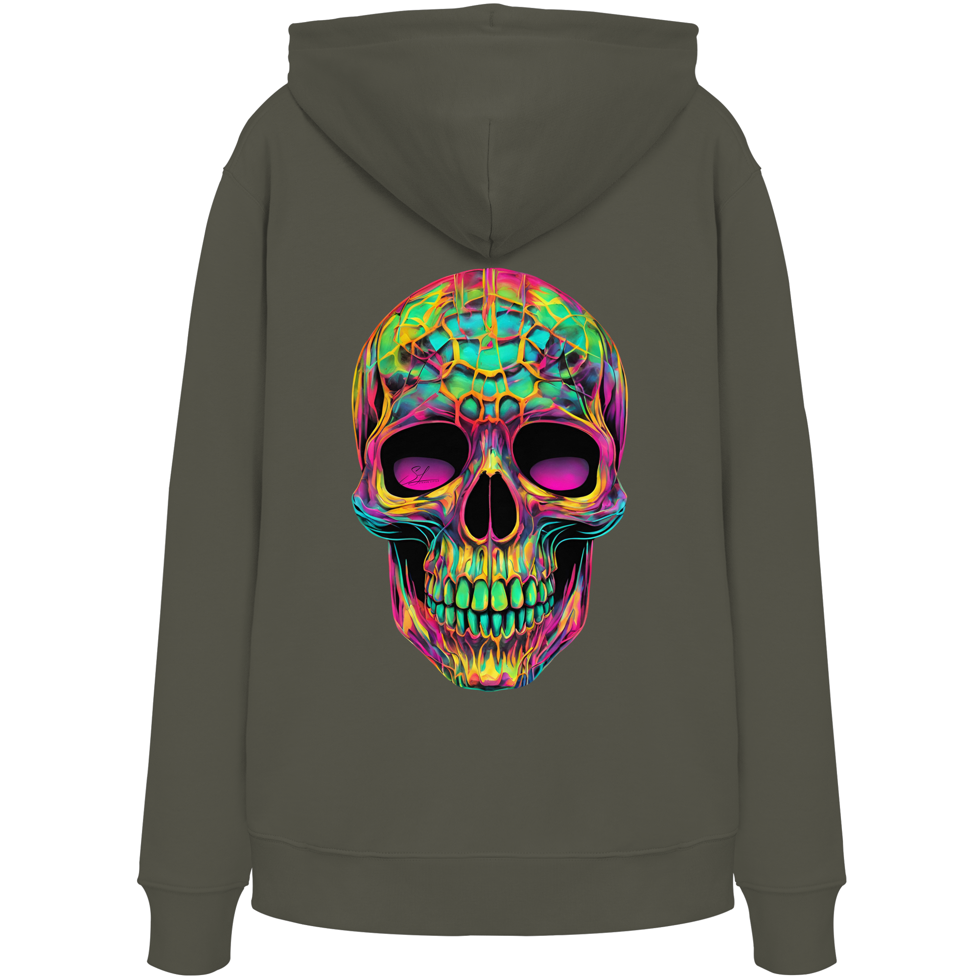Psychedelic Skull - Organic Hoodie