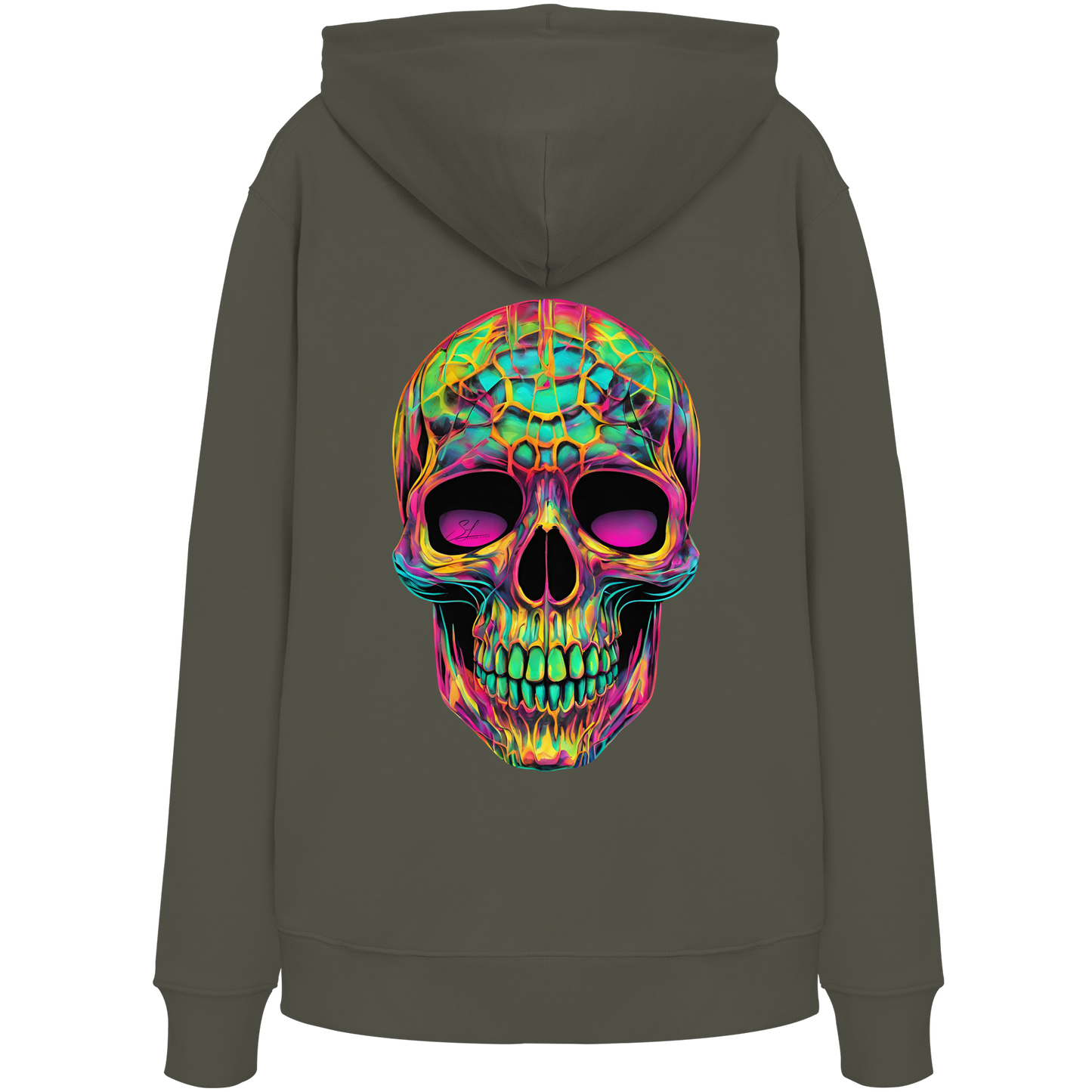 Psychedelic Skull - Organic Hoodie