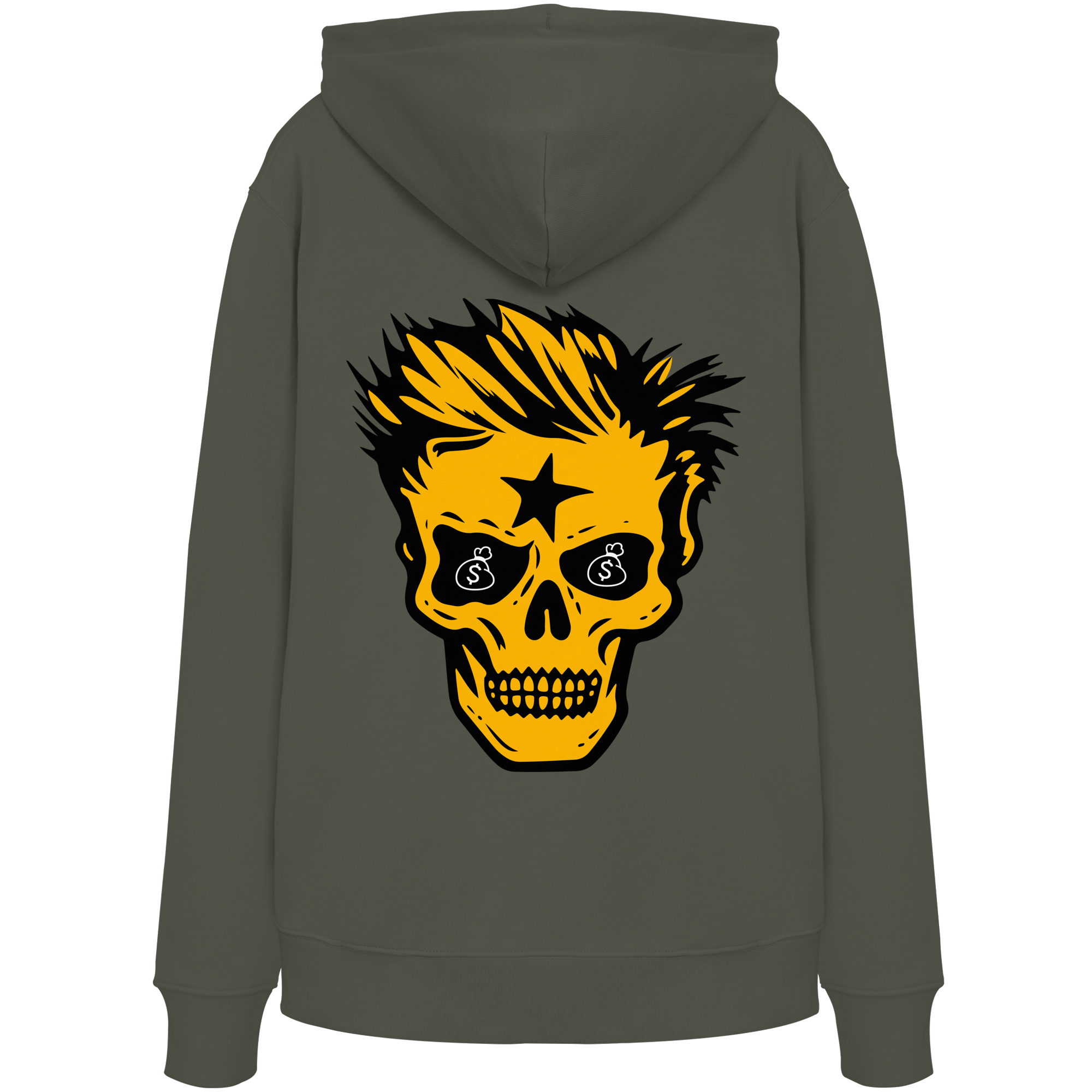 Crâne d'or - Sweat à capuche bio