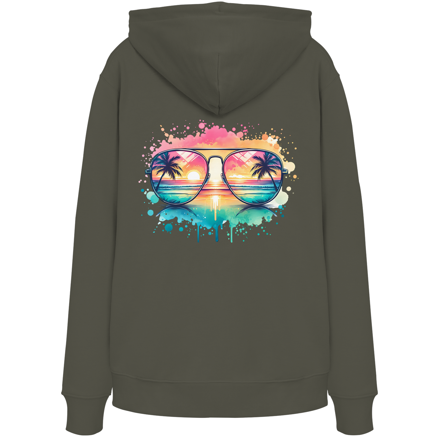 Tropical Sunset Glasses - Organic Hoodie