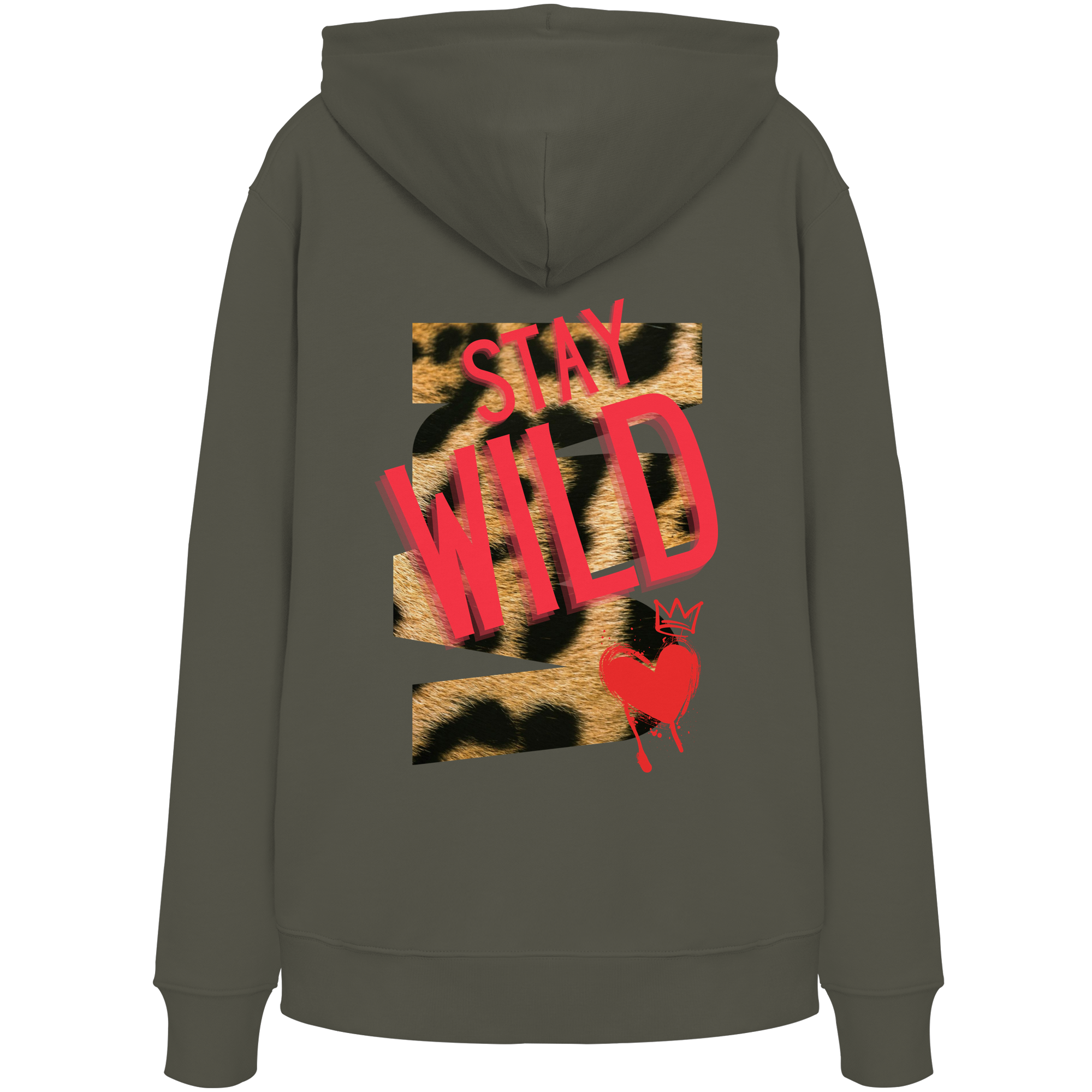 Restez sauvage - Sweat à capuche bio