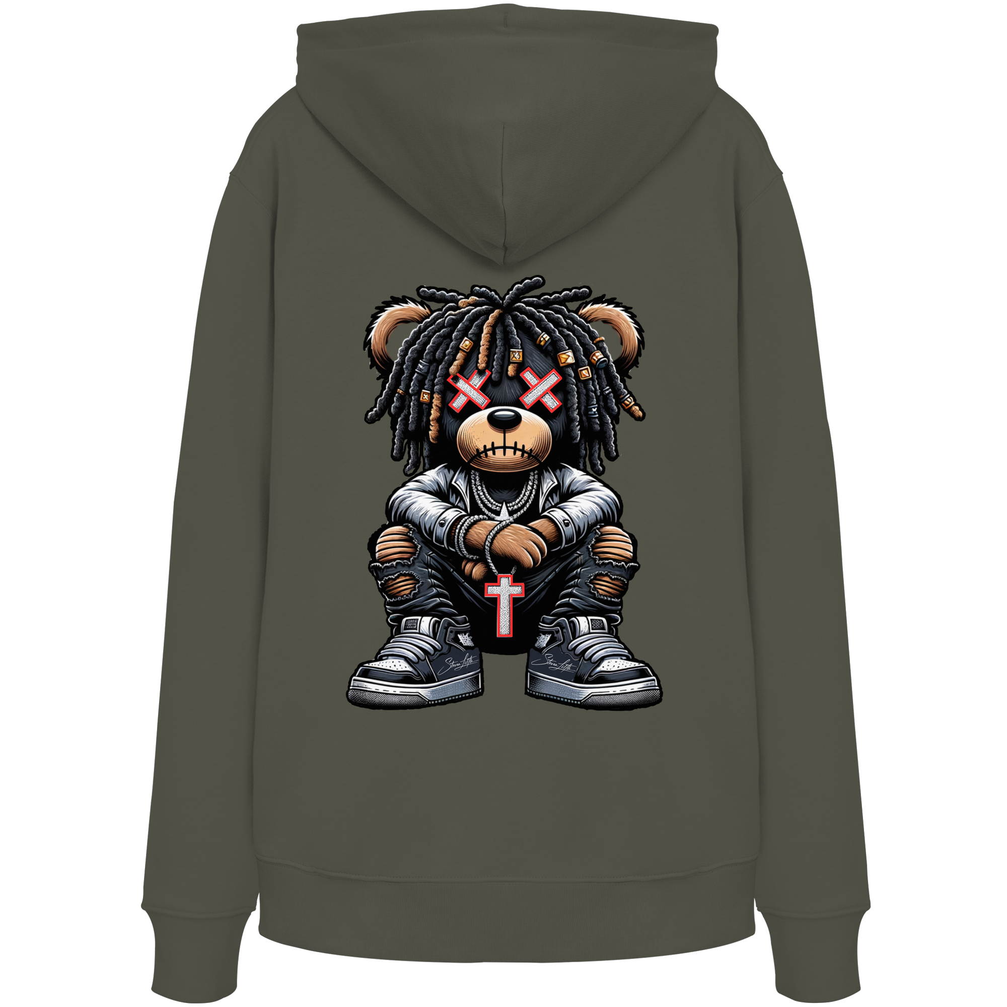 Bad Ass Teddy - Organic Hoodie