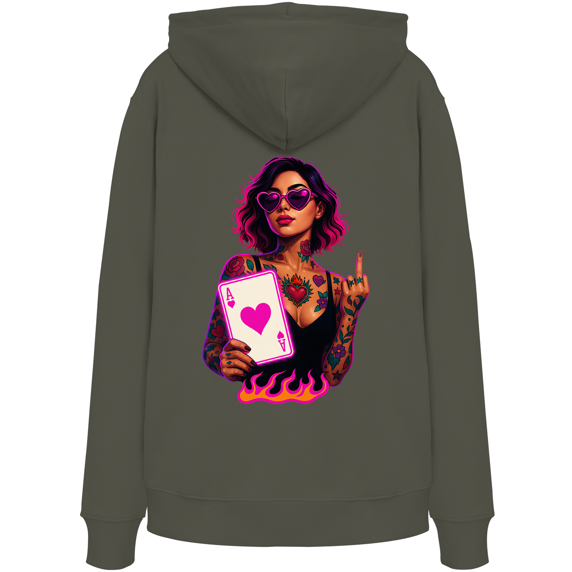 Queen of Hearts - Organic Hoodie
