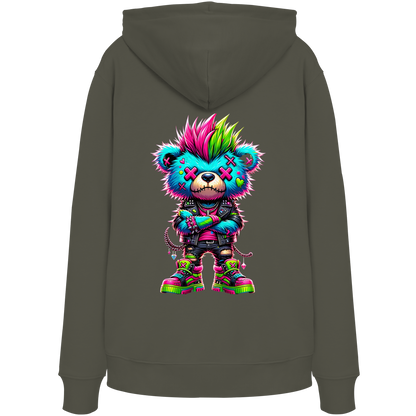 Punk Neon Teddy - Organic Hoodie