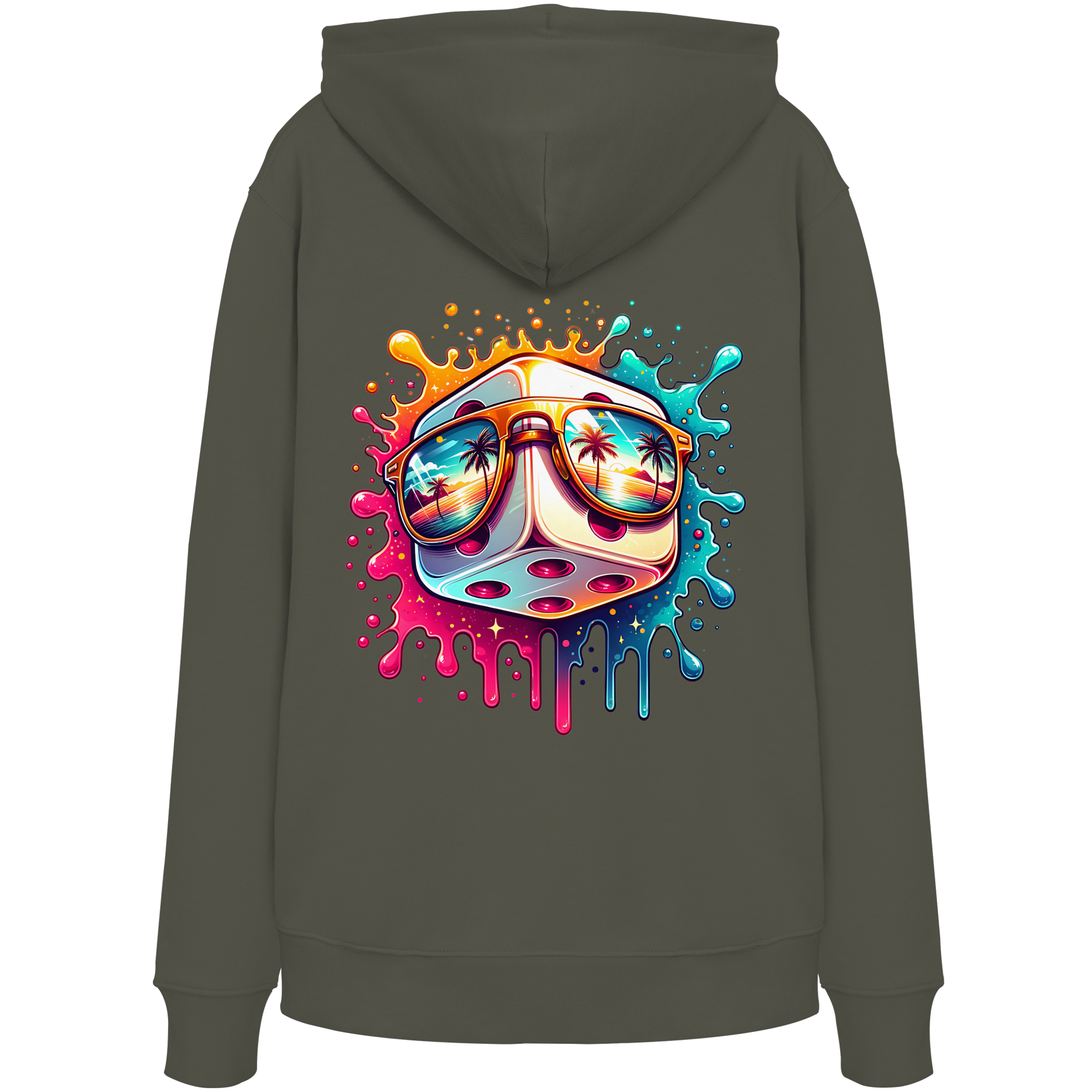 Sunset Vibes Dice - Organic Hoodie