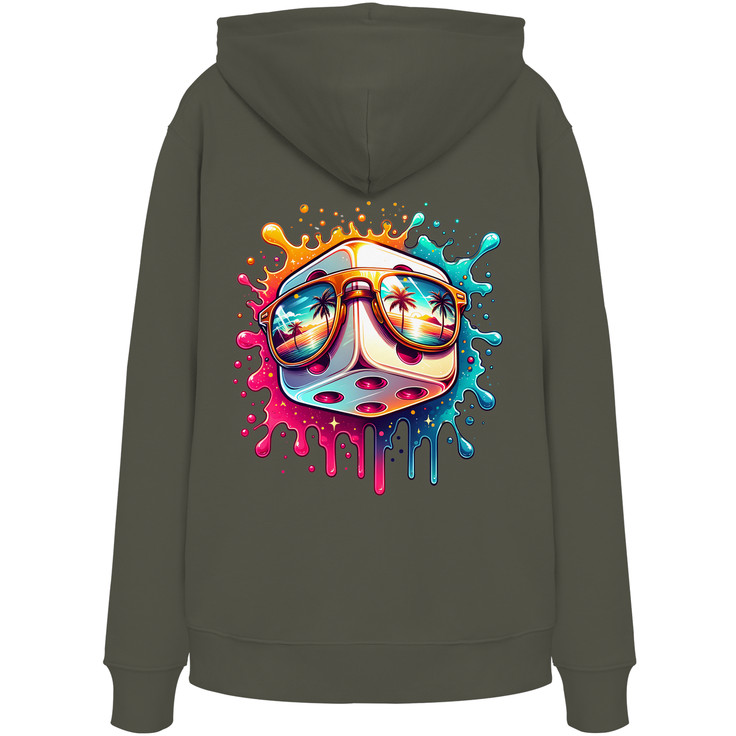 Sunset Vibes Dice - Organic Hoodie