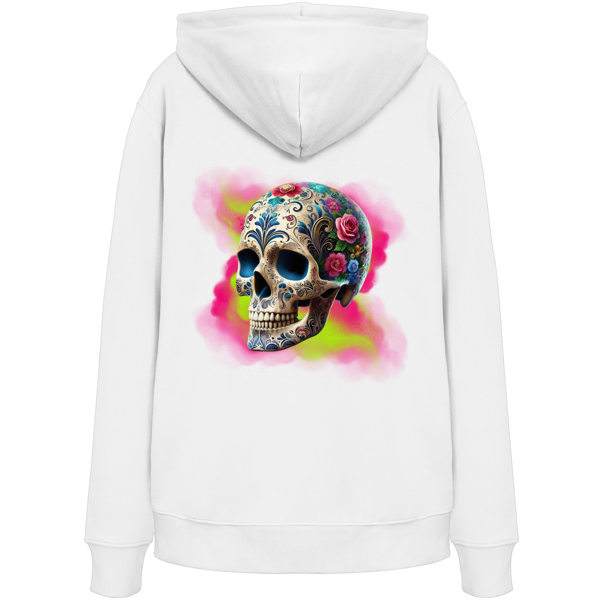 Floral Skull - Organic Hoodie