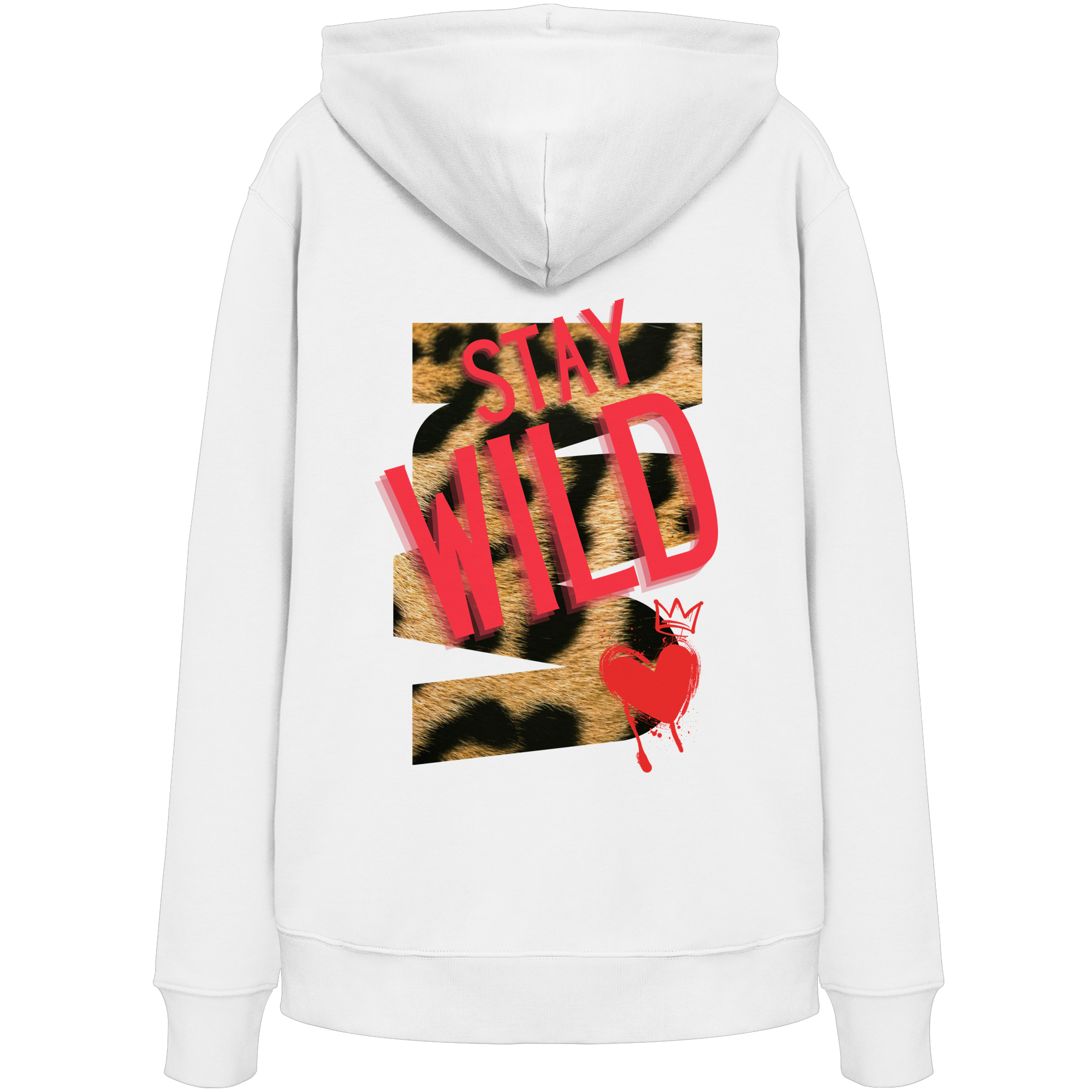 Restez sauvage - Sweat à capuche bio