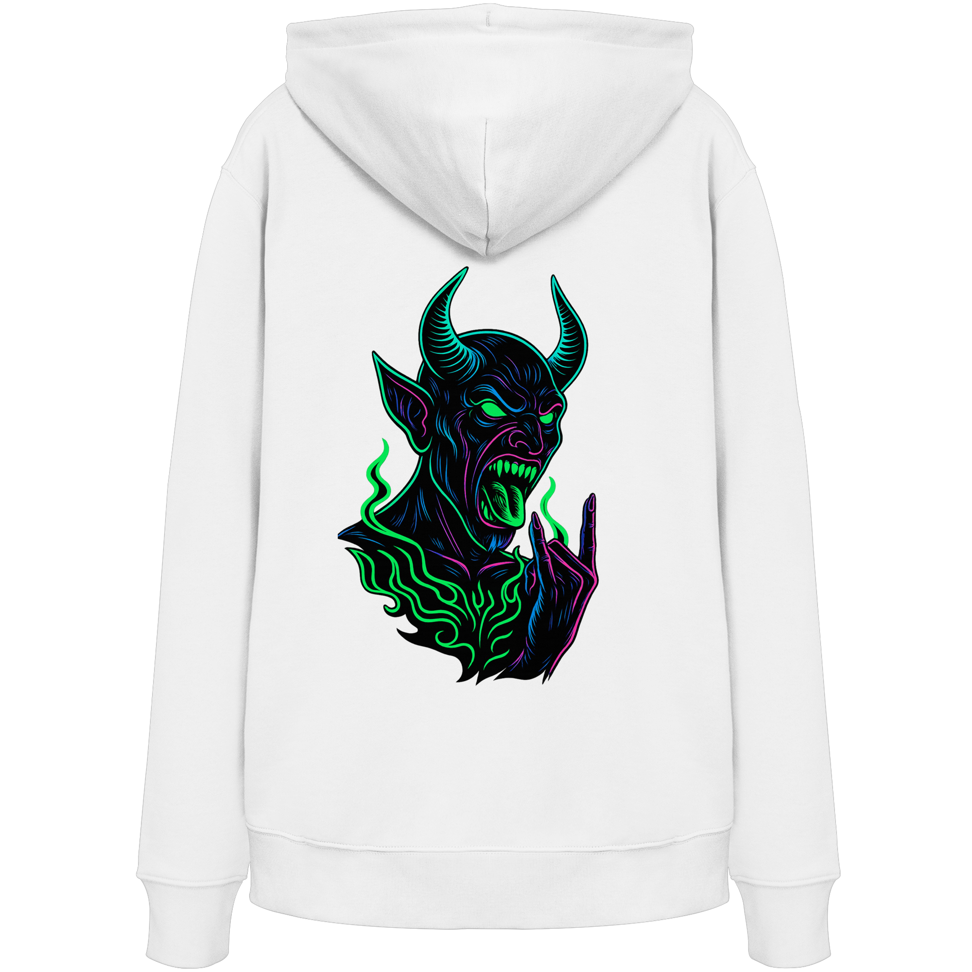 Neon Hellfire - Organic Hoodie
