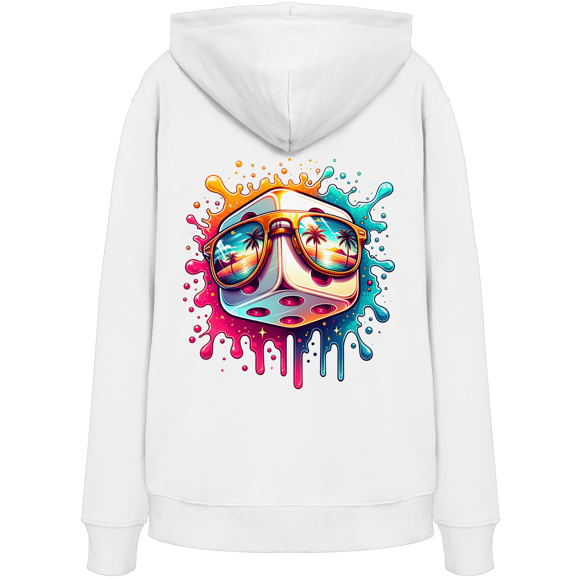 Sunset Vibes Dice - Organic Hoodie
