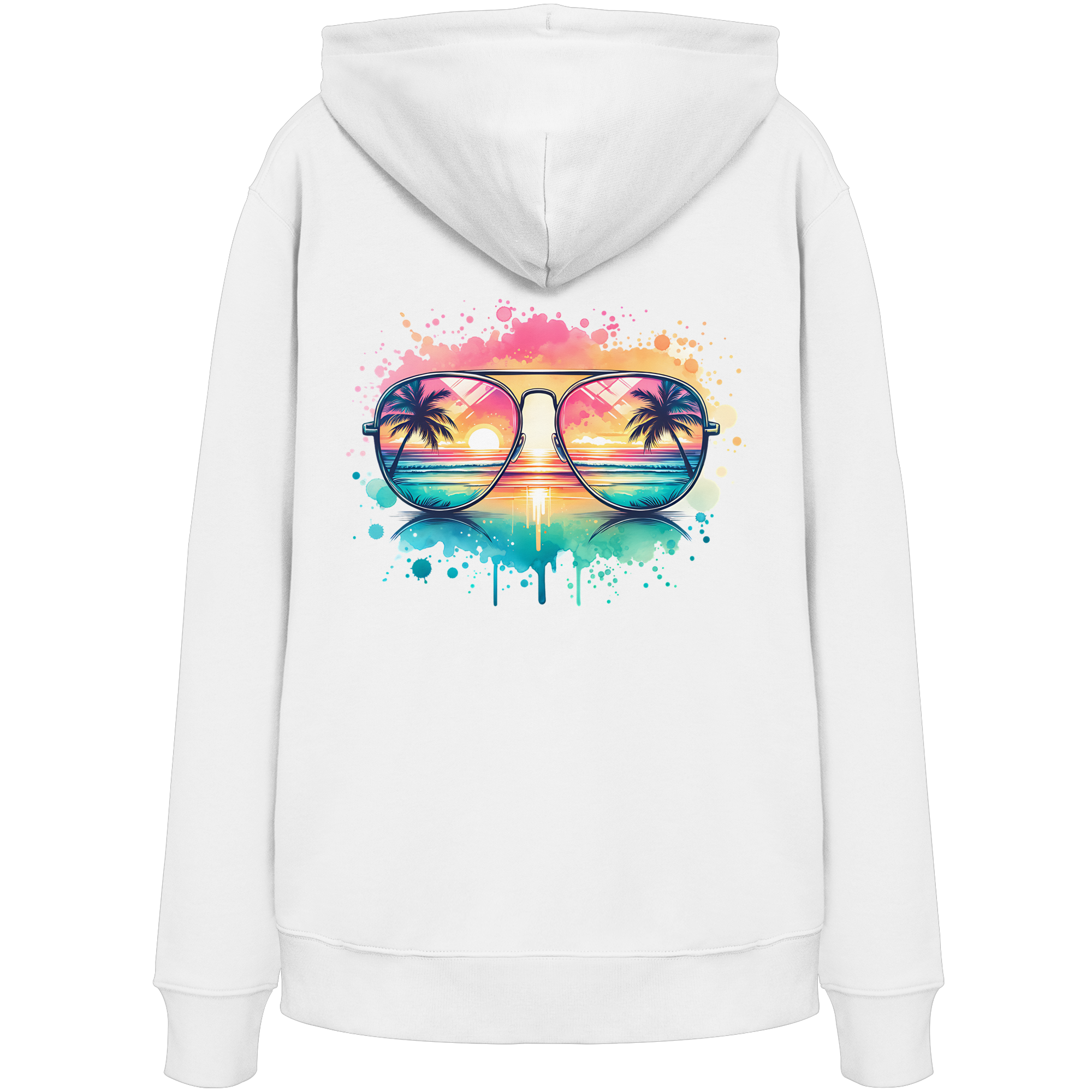 Tropical Sunset Glasses - Organic Hoodie