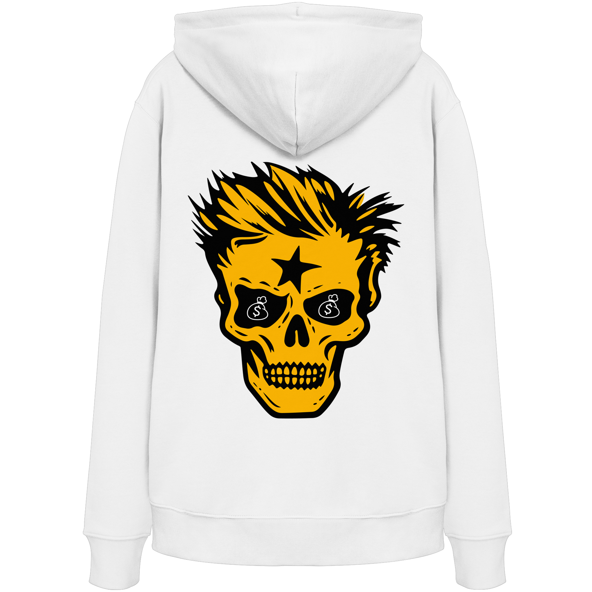 Crâne d'or - Sweat à capuche bio