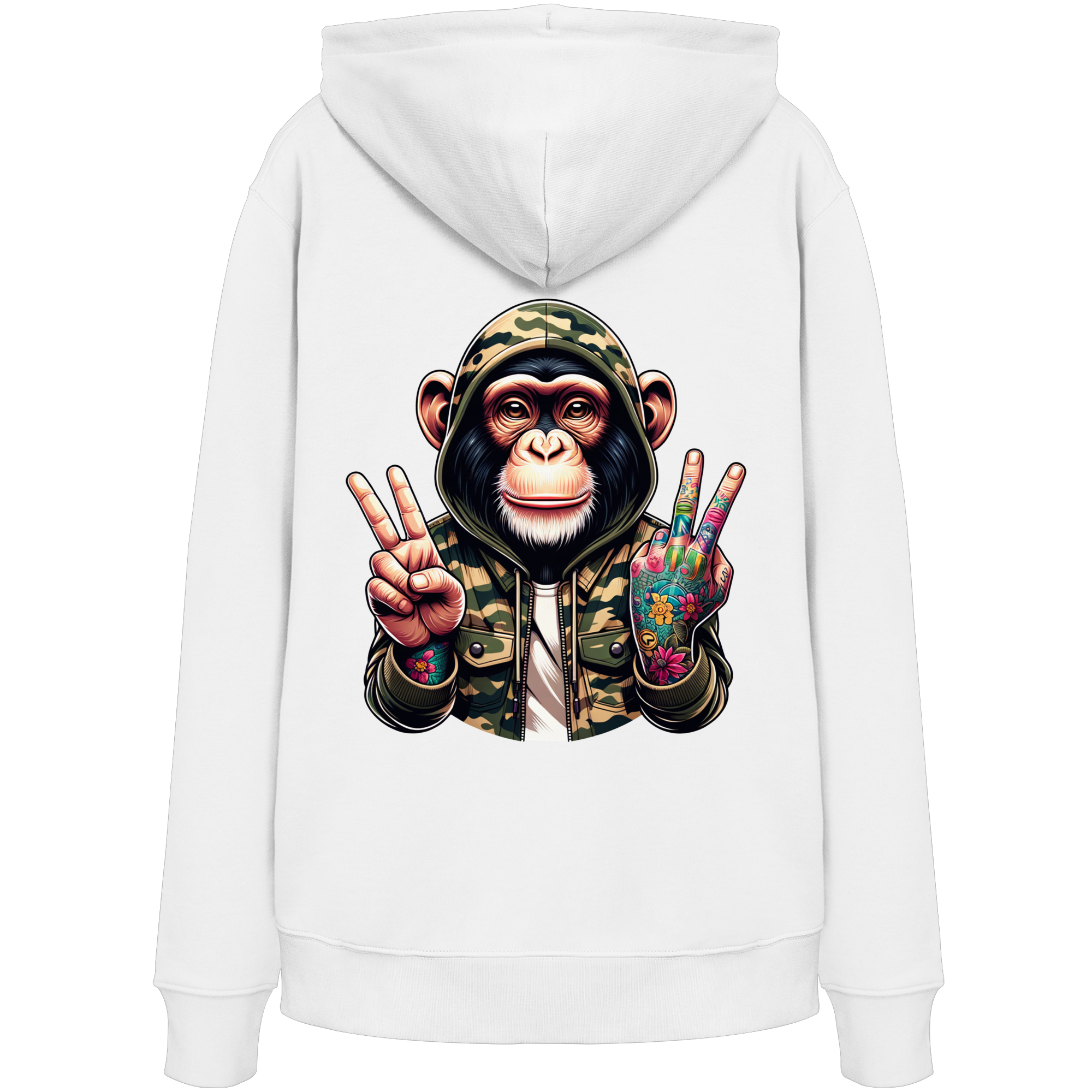 Jungle Ink Monkey - Organic Hoodie