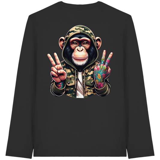 Jungle Ink Monkey - Organic Longsleeve