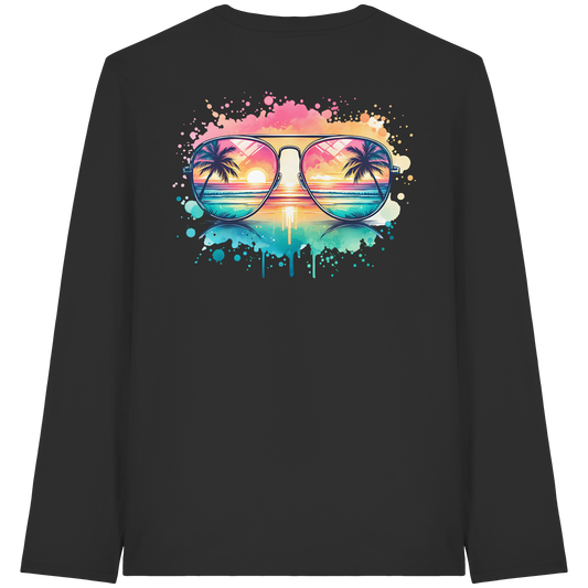 Tropical Sunset Glasses - Organic Longsleeve
