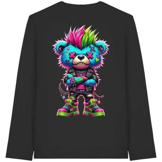 Punk Neon Teddy - Organic Longsleeve