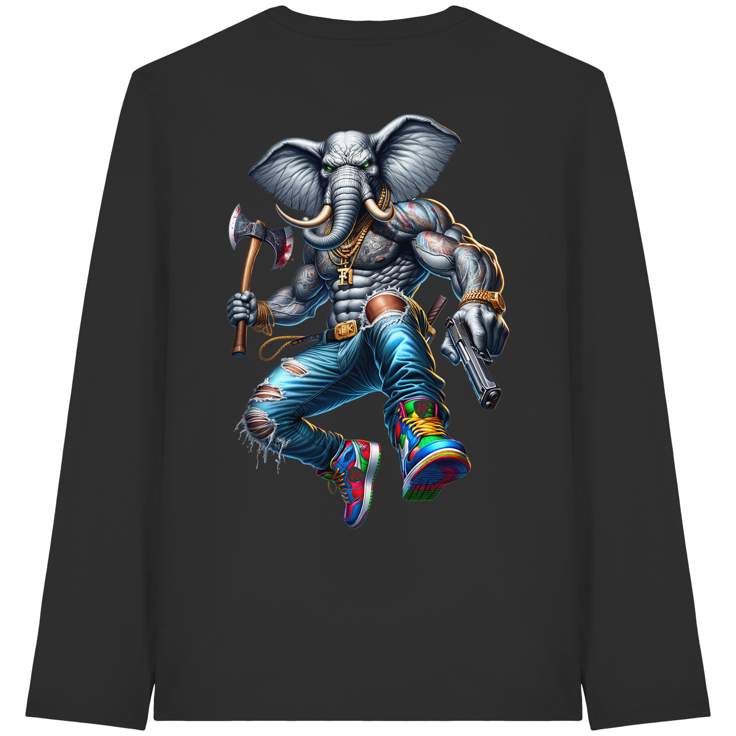 Elephant Warrior - Organic Longsleeve