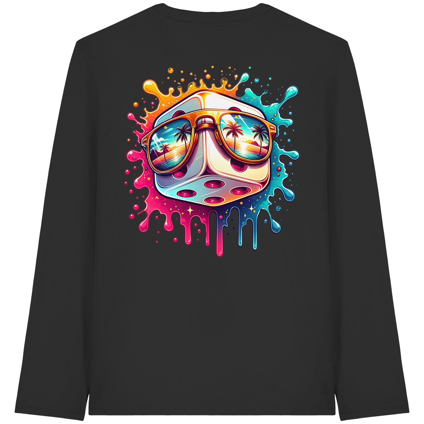 Sunset Vibes Dice - Organic Longsleeve