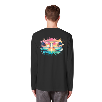 Tropical Sunset Glasses - Organic Longsleeve