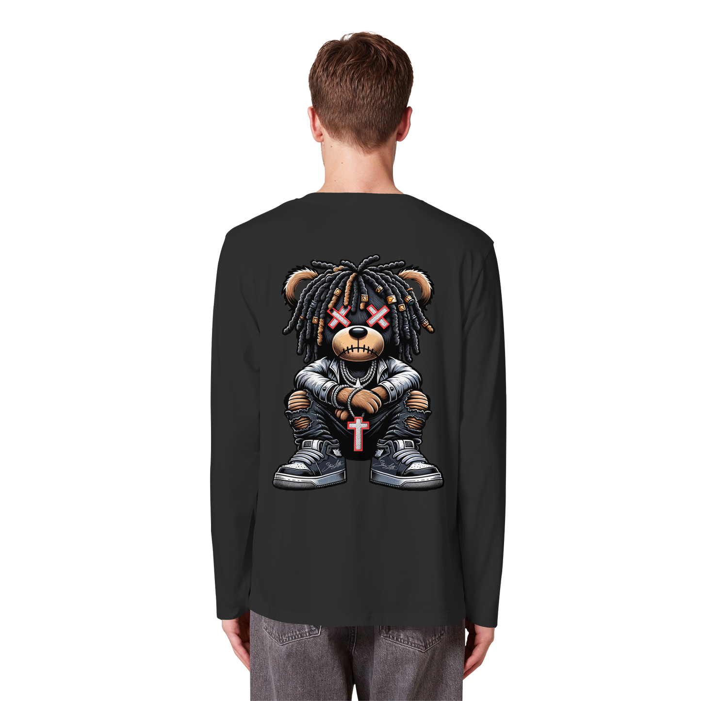 Bad Ass Teddy - Organic Longsleeve