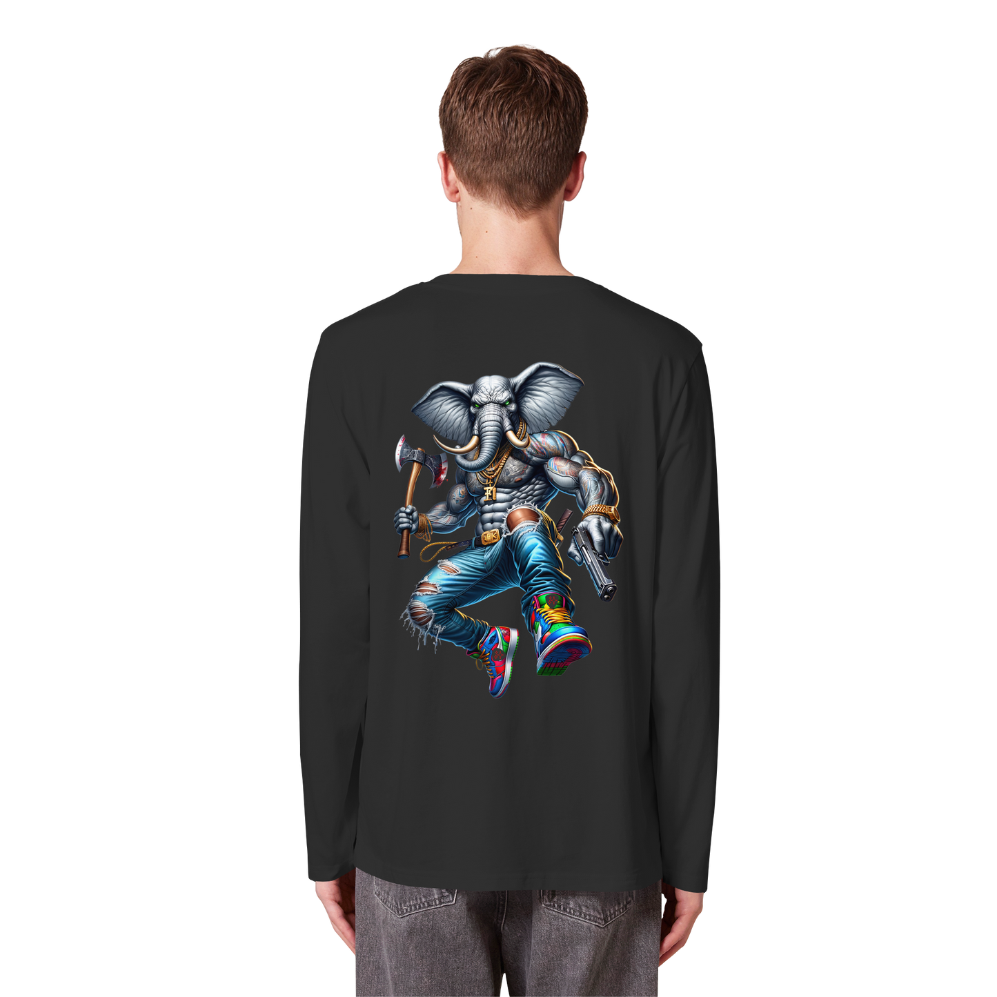 Elephant Warrior - Organic Longsleeve