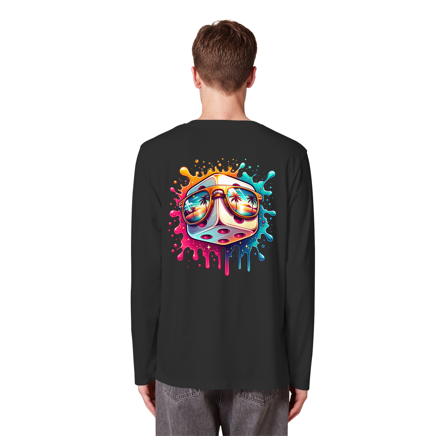 Sunset Vibes Dice - Organic Longsleeve