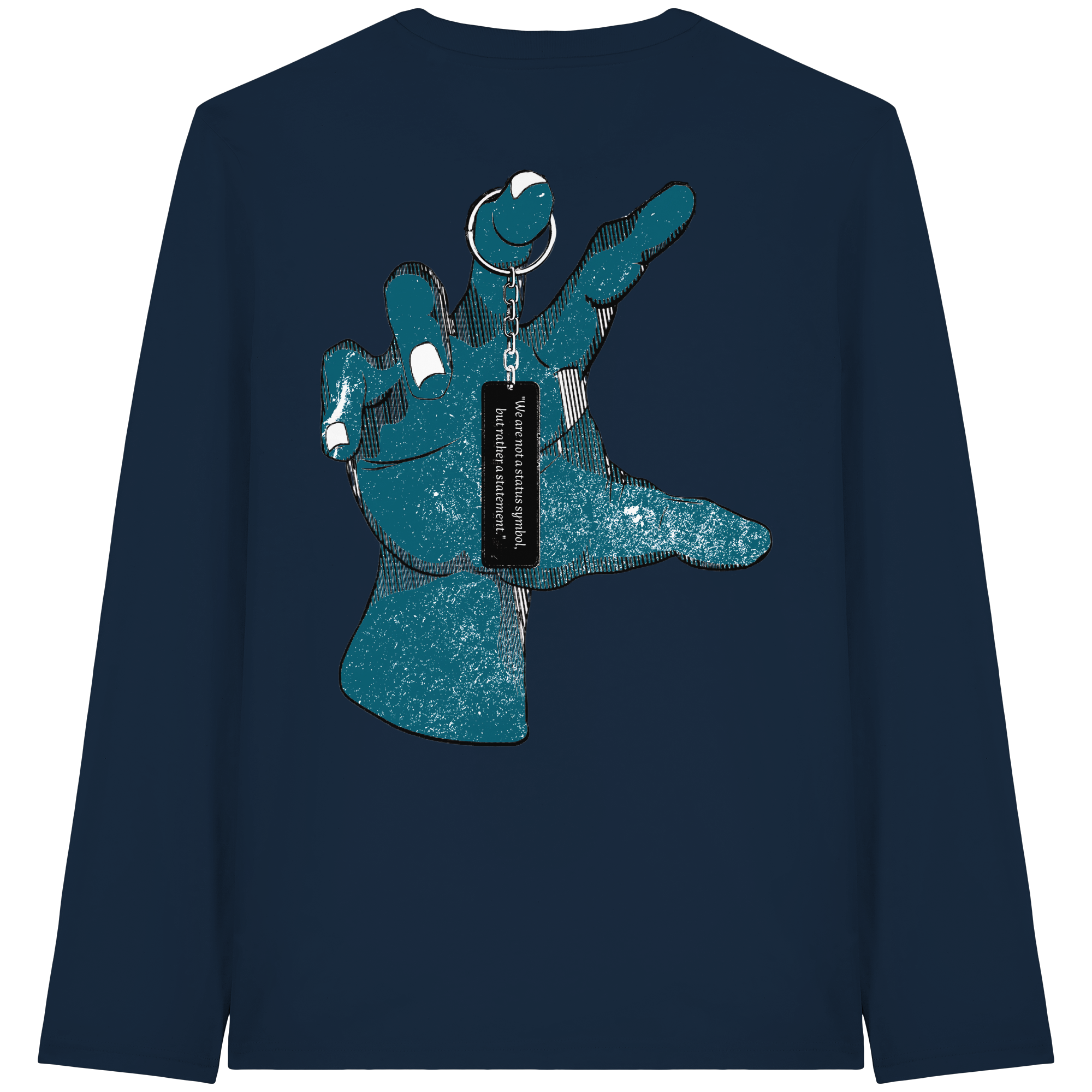 Statement Hand - T-shirt à manches longues bio