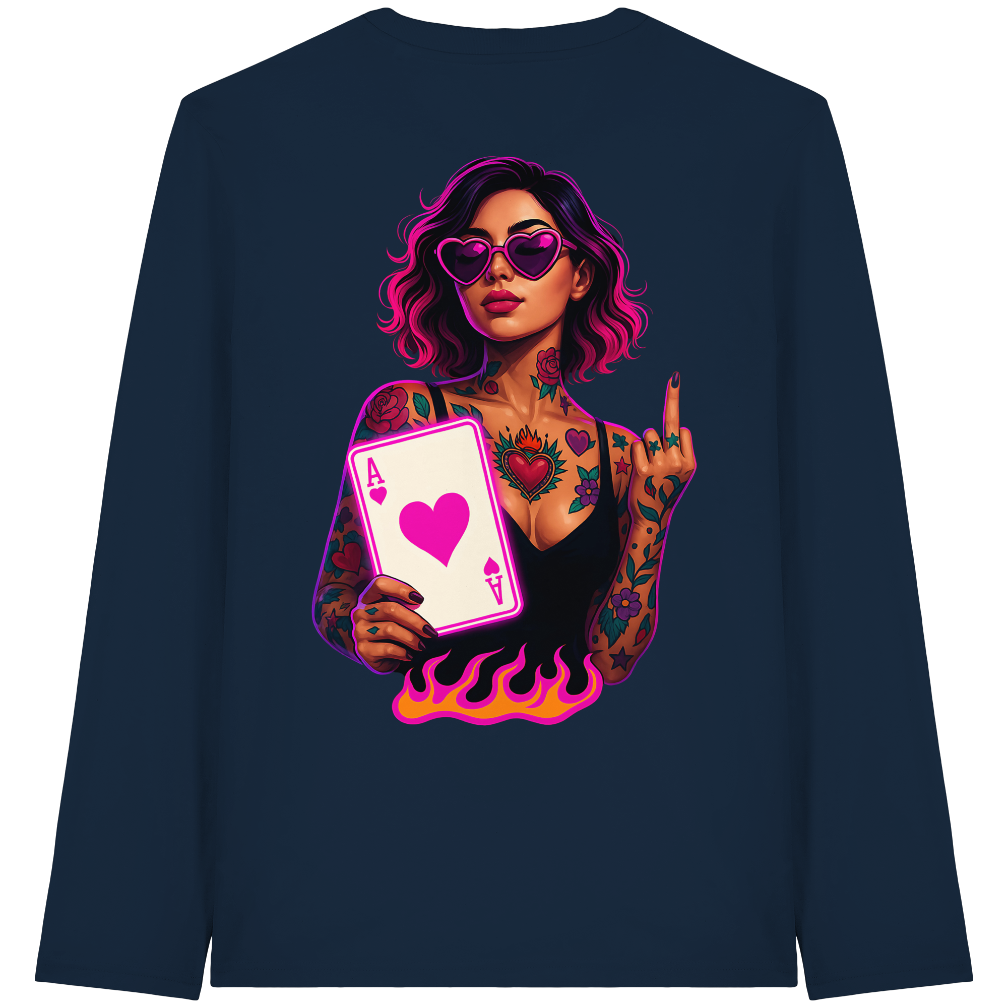 Queen of Hearts - Organic Longsleeve