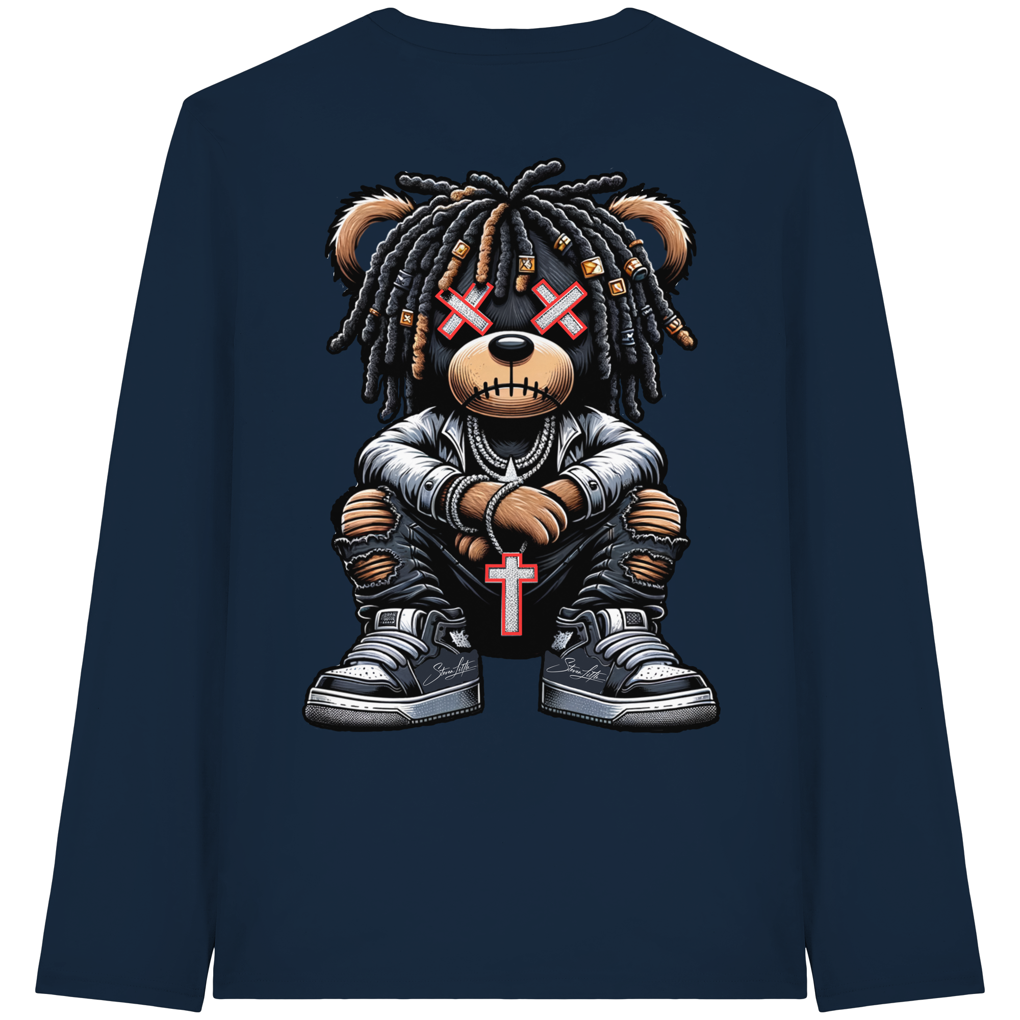 Bad Ass Teddy - Organic Longsleeve