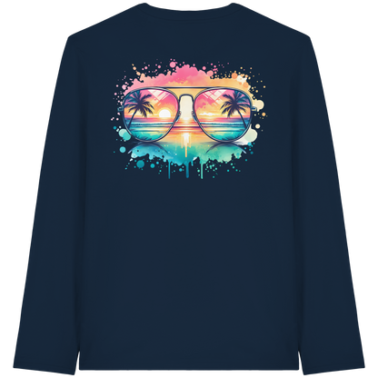 Tropical Sunset Glasses - Organic Longsleeve