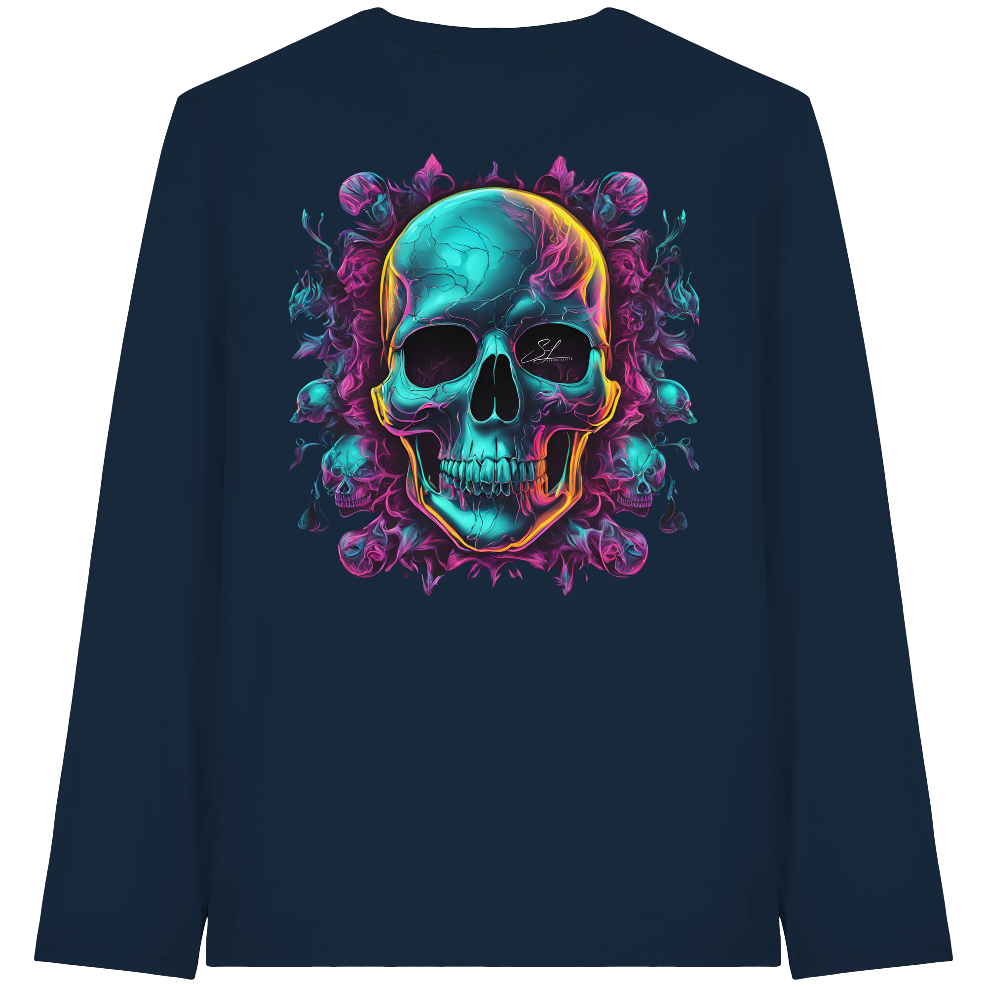 Crâne Galactique - T-shirt à manches longues bio