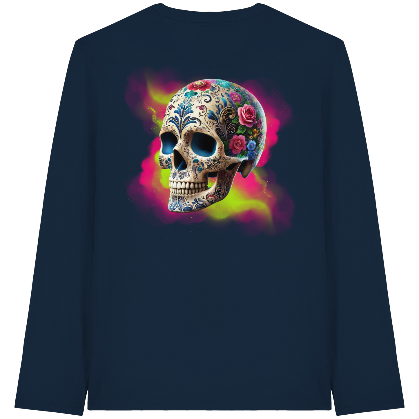 Floral Skull - Organic Longsleeve