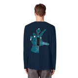 Statement Hand - T-shirt à manches longues bio