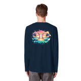 Tropical Sunset Glasses - Organic Longsleeve