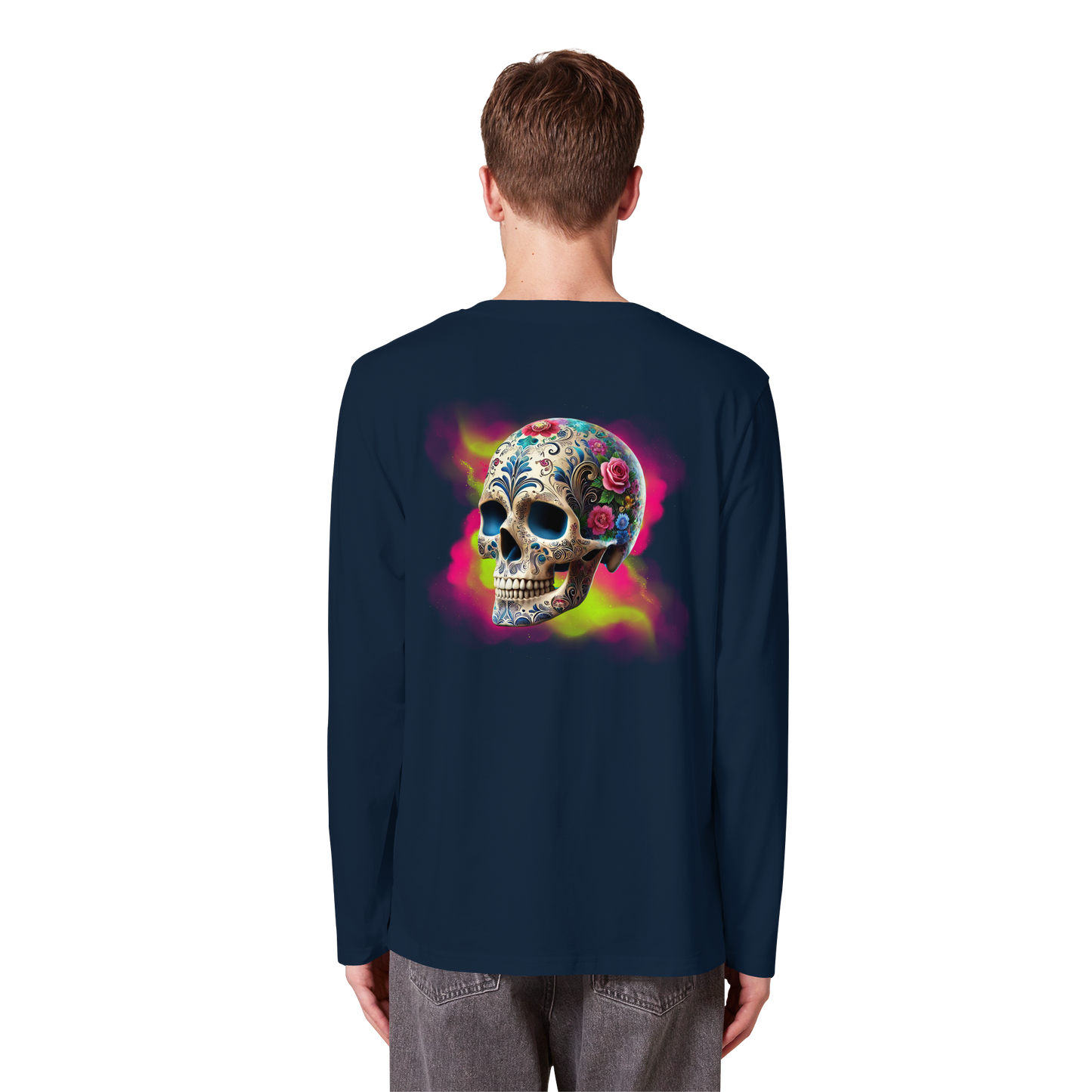 Floral Skull - Organic Longsleeve